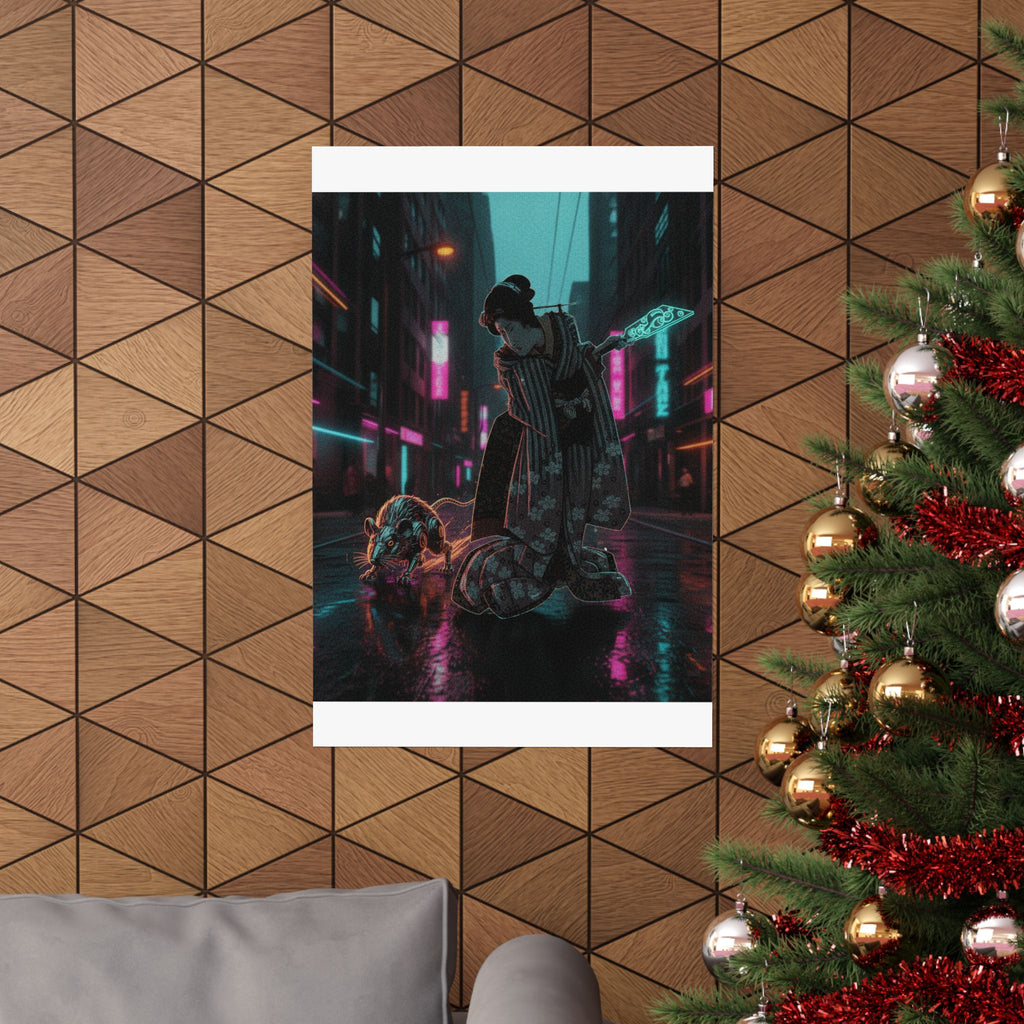 Fast Furious — New Year Greeting Card For "Rat" Year — Matte Poster