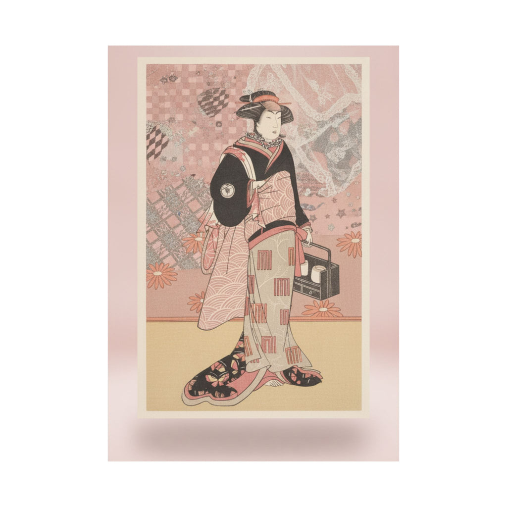 Product Marketing — The Actor Iwai Hanshiro Iv As A Woman In A Black Kimono — Matte Poster