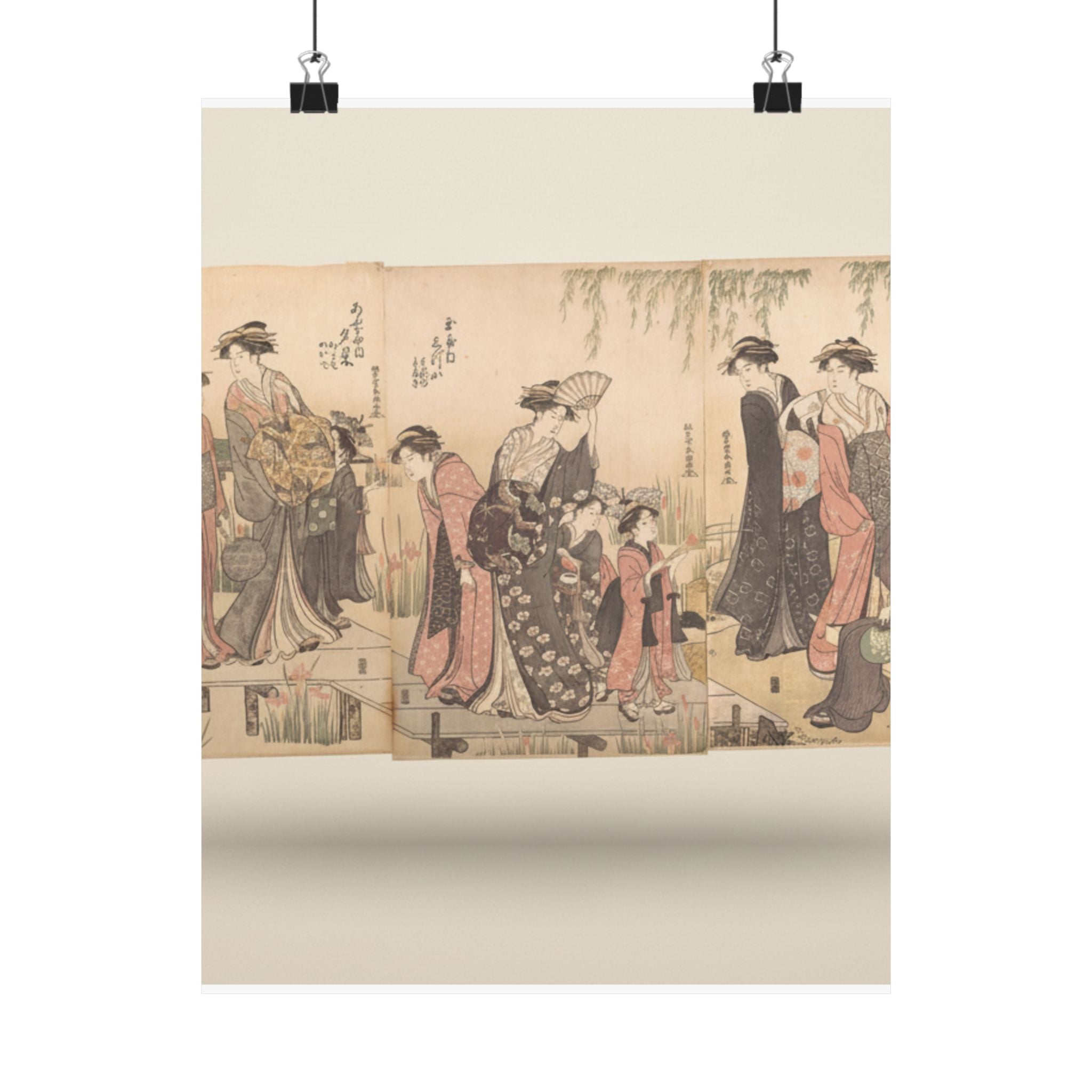 Product Marketing — Courtesans In An Iris Garden — Matte Poster