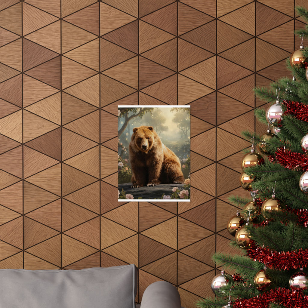 Scenic Nature — Bear — Matte Poster