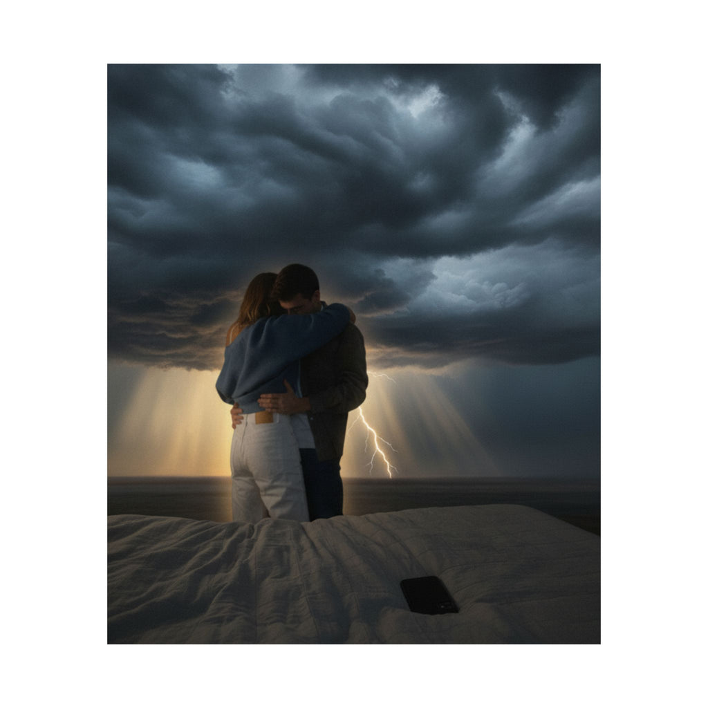 Dramatic Storm — Person — Matte Poster