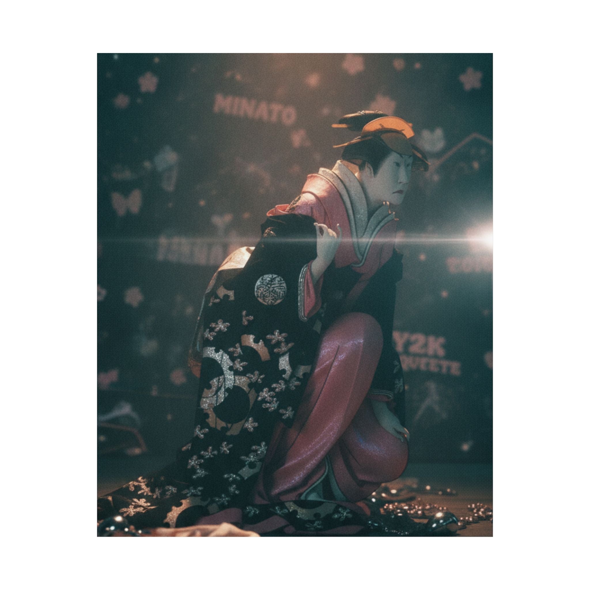 Cinematic — Actor Nakamura Kumetaro Ii As Minato, The Wife Of Yura Hyogonosuke — Matte Poster