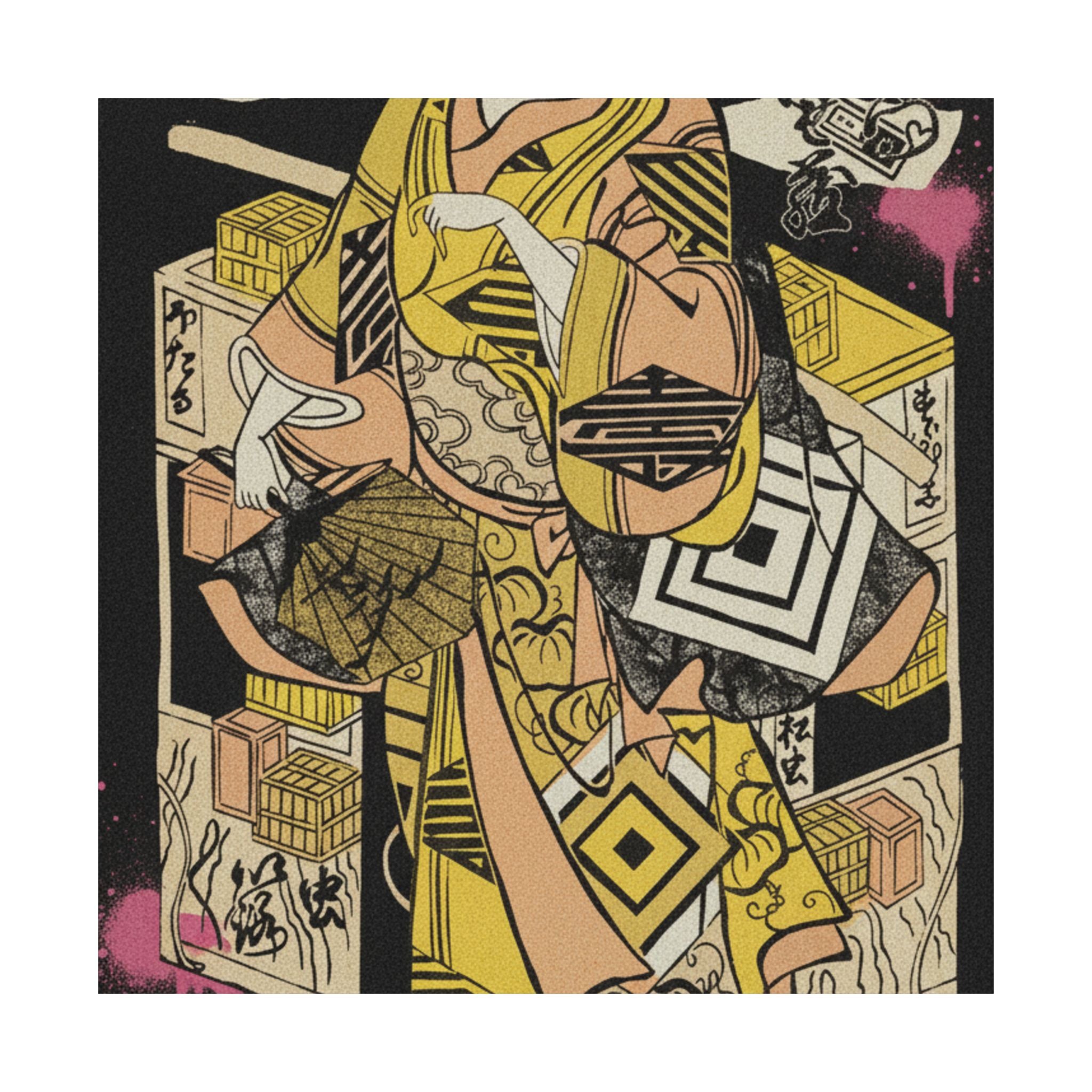 Streetwear Collage — The Actor Ichikawa Danjuro Ii, 1688–1758 — Matte Poster