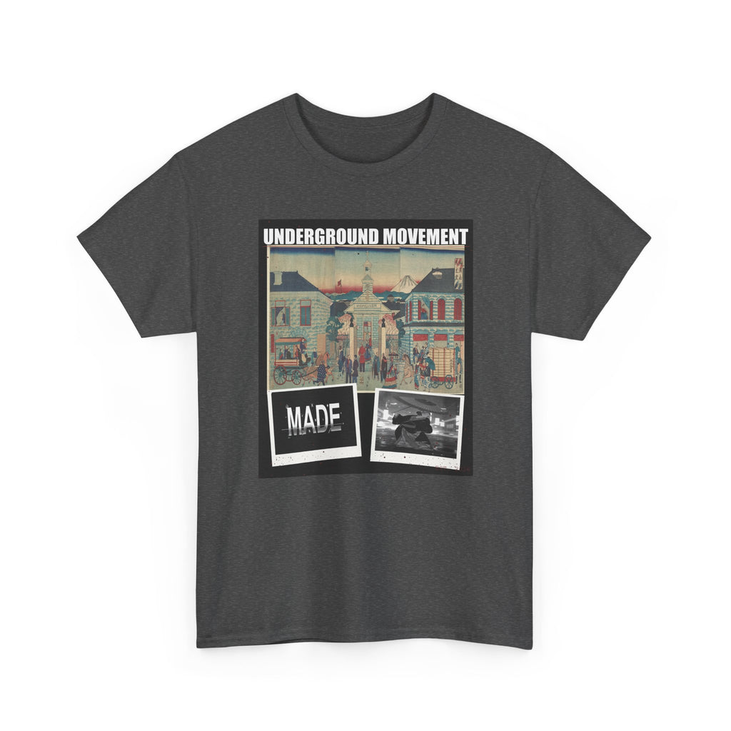 UNDERGROUND MOVEMENT | Illustration Of Foreign Residences And The Catholic Church In Yokohama (Yokohama Collage Tee — Graphic Tee