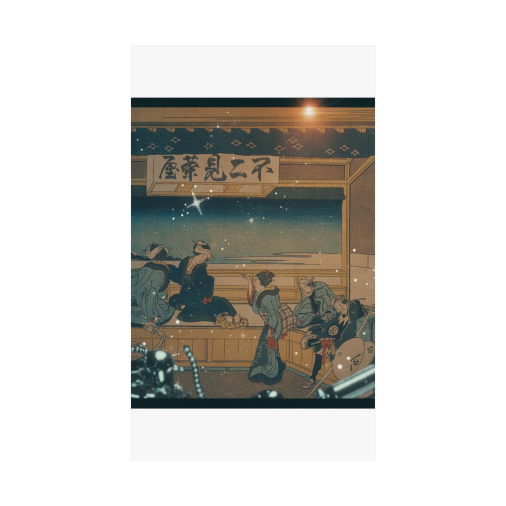Cinematic — Yoshida On The Tōkaidō (Tōkaidō Yoshida), From The Series Thirty-Six Views Of Mo — Matte Poster