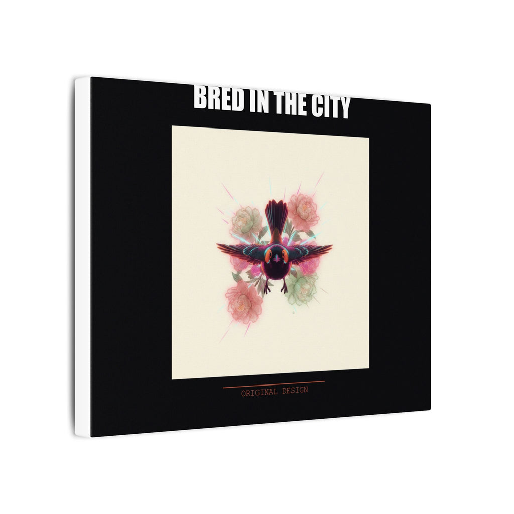 BRED IN THE CITY Flying Bird & Roses Matte Canvas