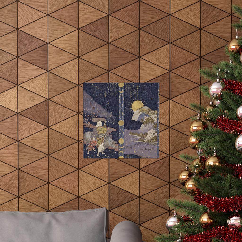 Celestial — Surimono In Shape Of Small Twofold Screen — Matte Poster