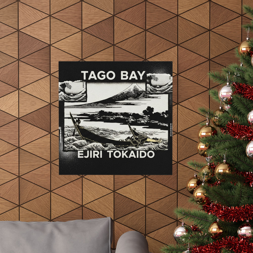 Streetwear Collage — Tago Bay Near Ejiri On The Tōkaidō (Tōkaidō Ejiri Tago No Ura Ryaku Zu), From Th — Matte Poster