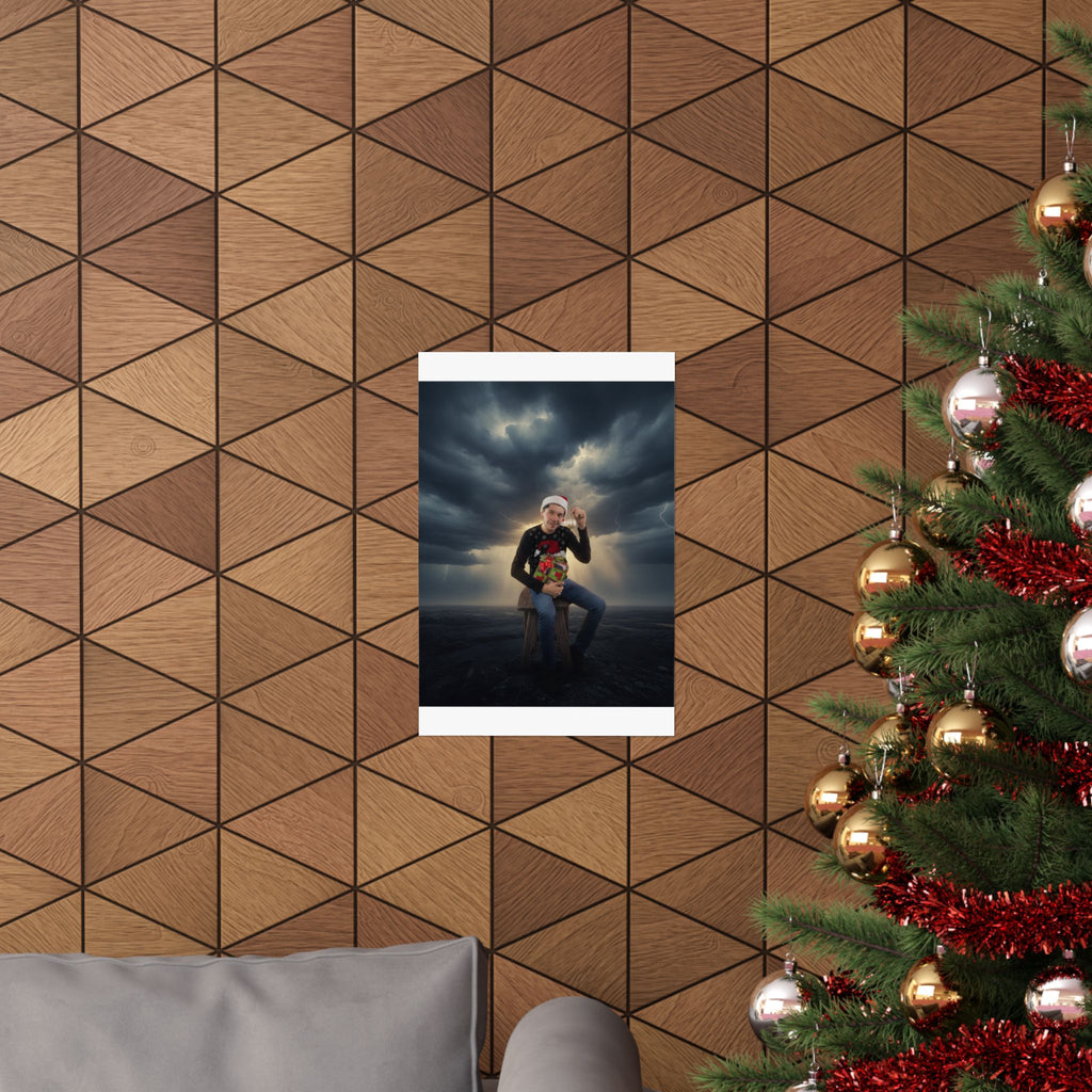 Dramatic Storm — Person — Matte Poster
