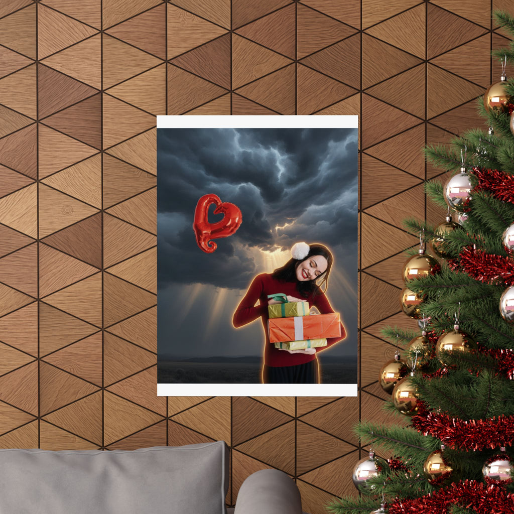 Dramatic Storm — Person — Matte Poster
