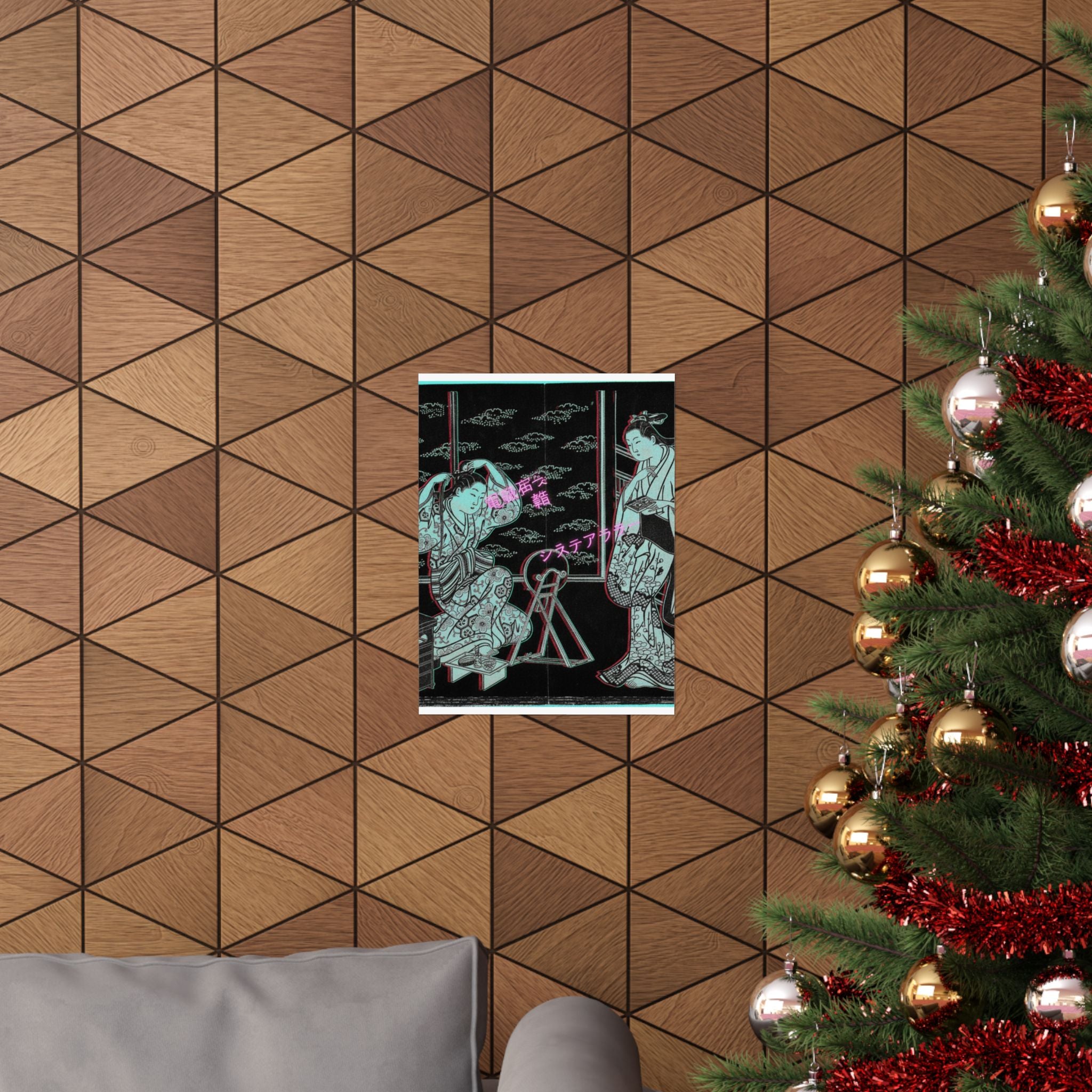 Glitch Culture — Two Women In A Room Opening On A Verandah — Matte Poster