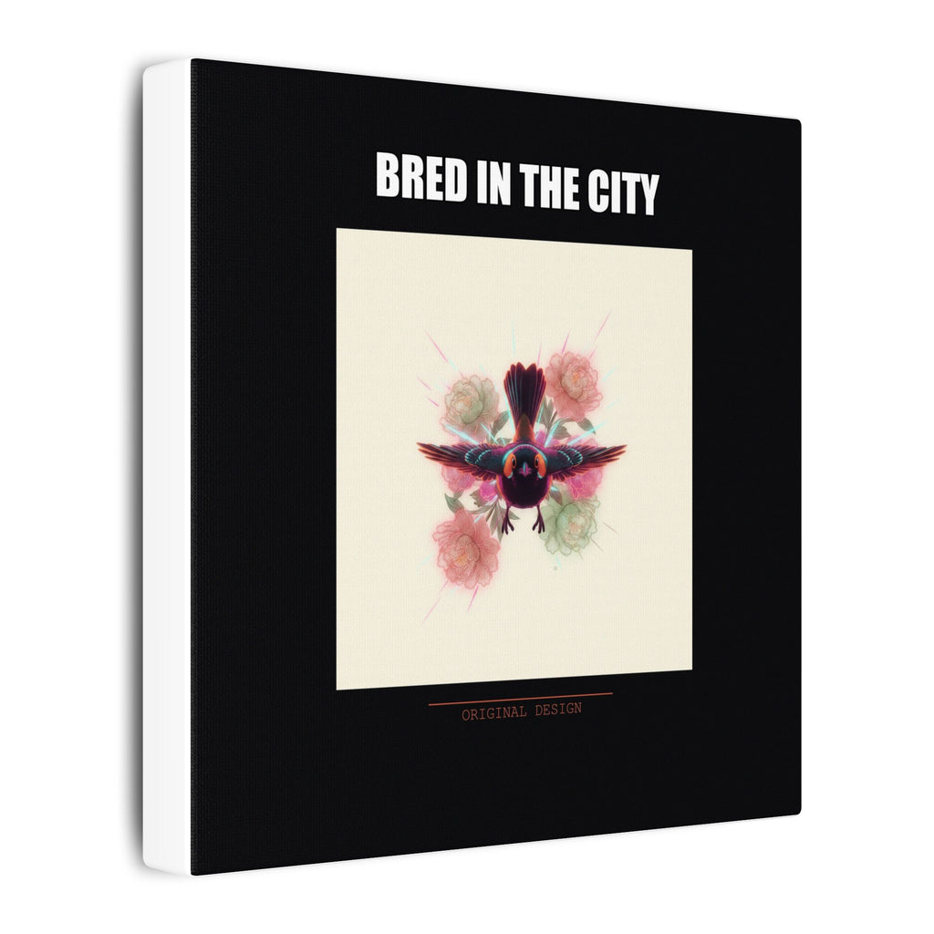 BRED IN THE CITY Flying Bird & Roses Matte Canvas