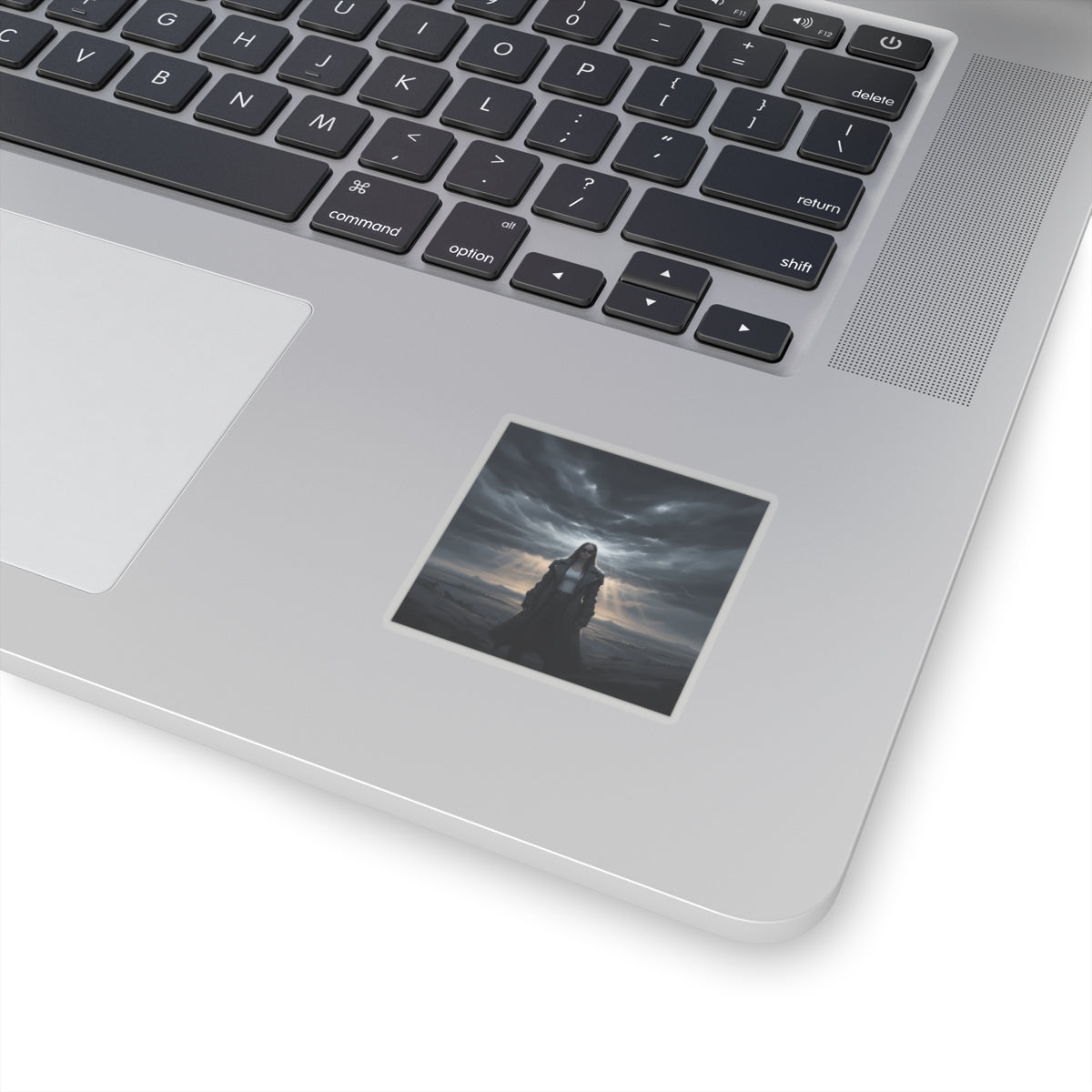 Dramatic Storm — Person — Kiss-Cut Sticker