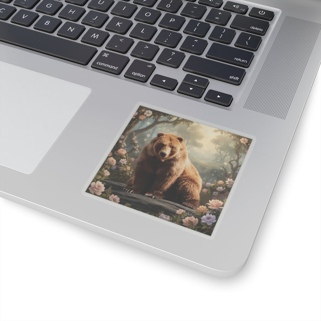 Scenic Nature — Bear — Kiss-Cut Sticker