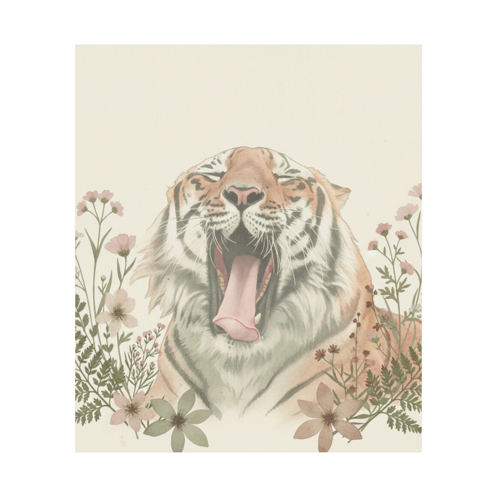 Botanical — Tiger — Matte Poster