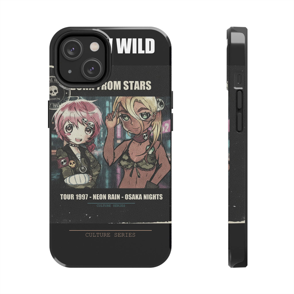 Neon Rain Osaka Nights Anime Tour Poster Phone Case