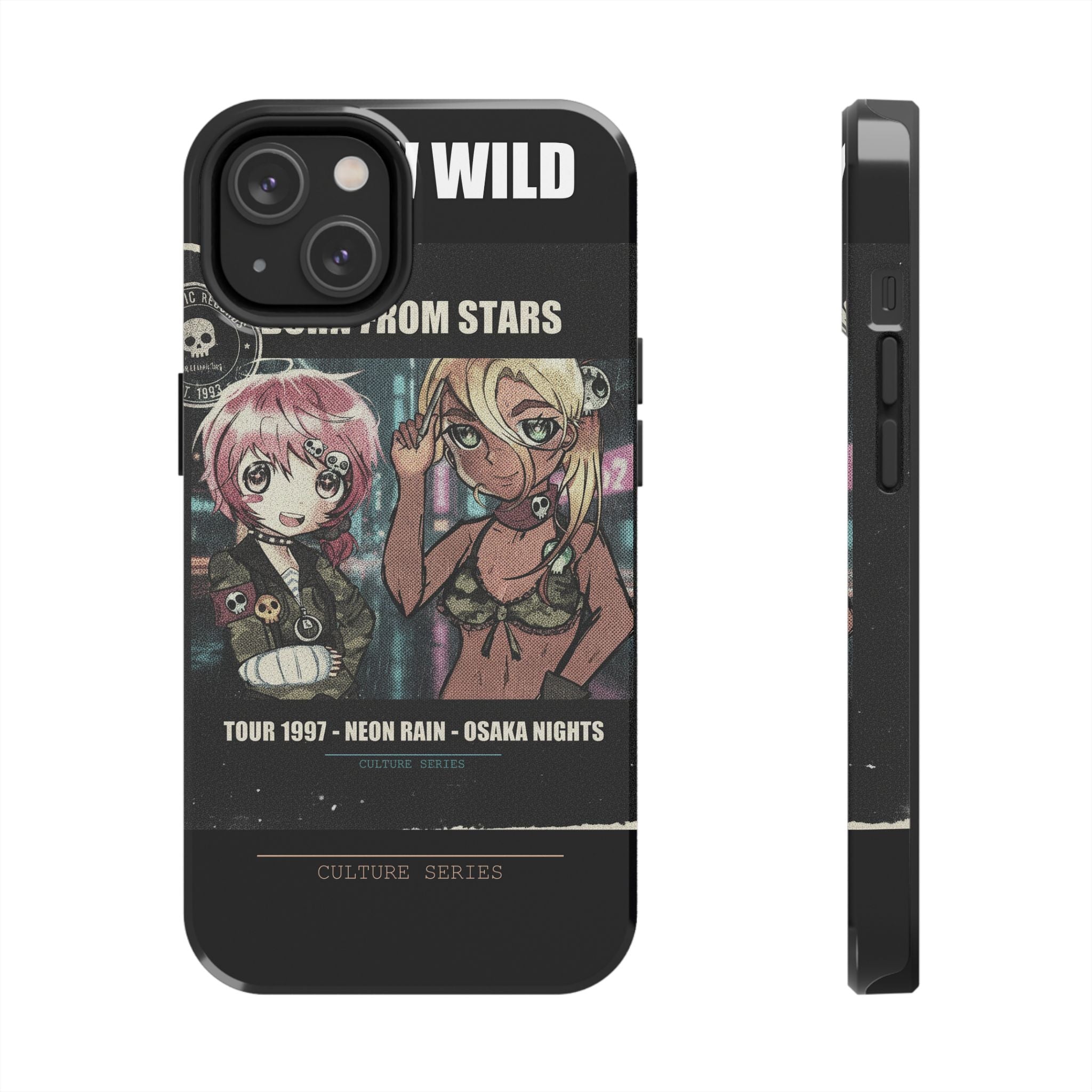 Neon Rain Osaka Nights Anime Tour Poster Phone Case