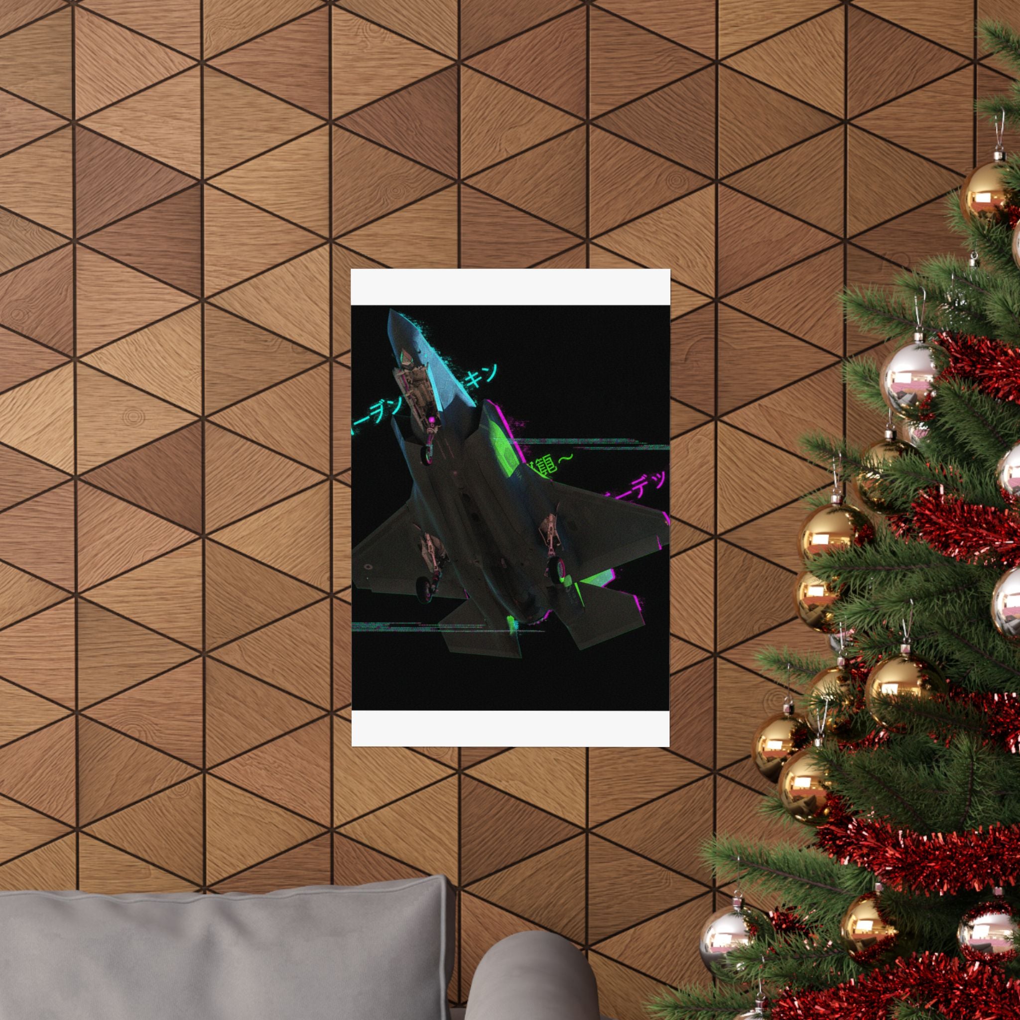 Glitch Culture — Plane — Matte Poster
