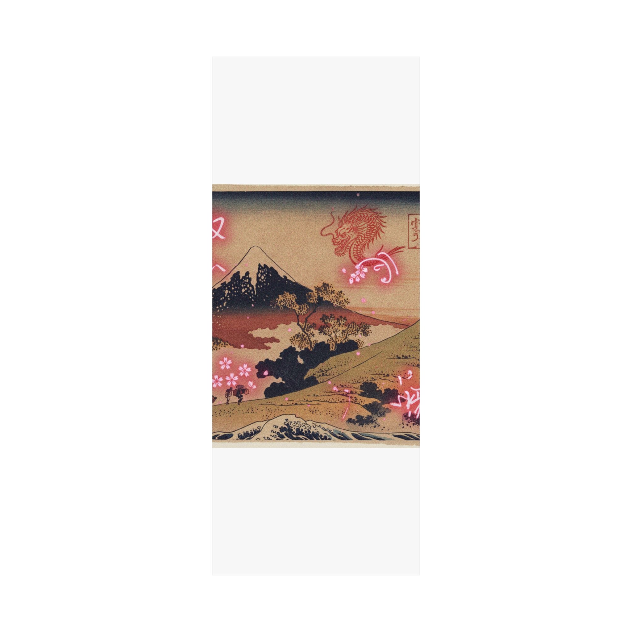 Japanese Street — The Inume Pass In Kai Province (Kōshū Inume Tōge), From The Series Thirty-Six Vi — Matte Poster