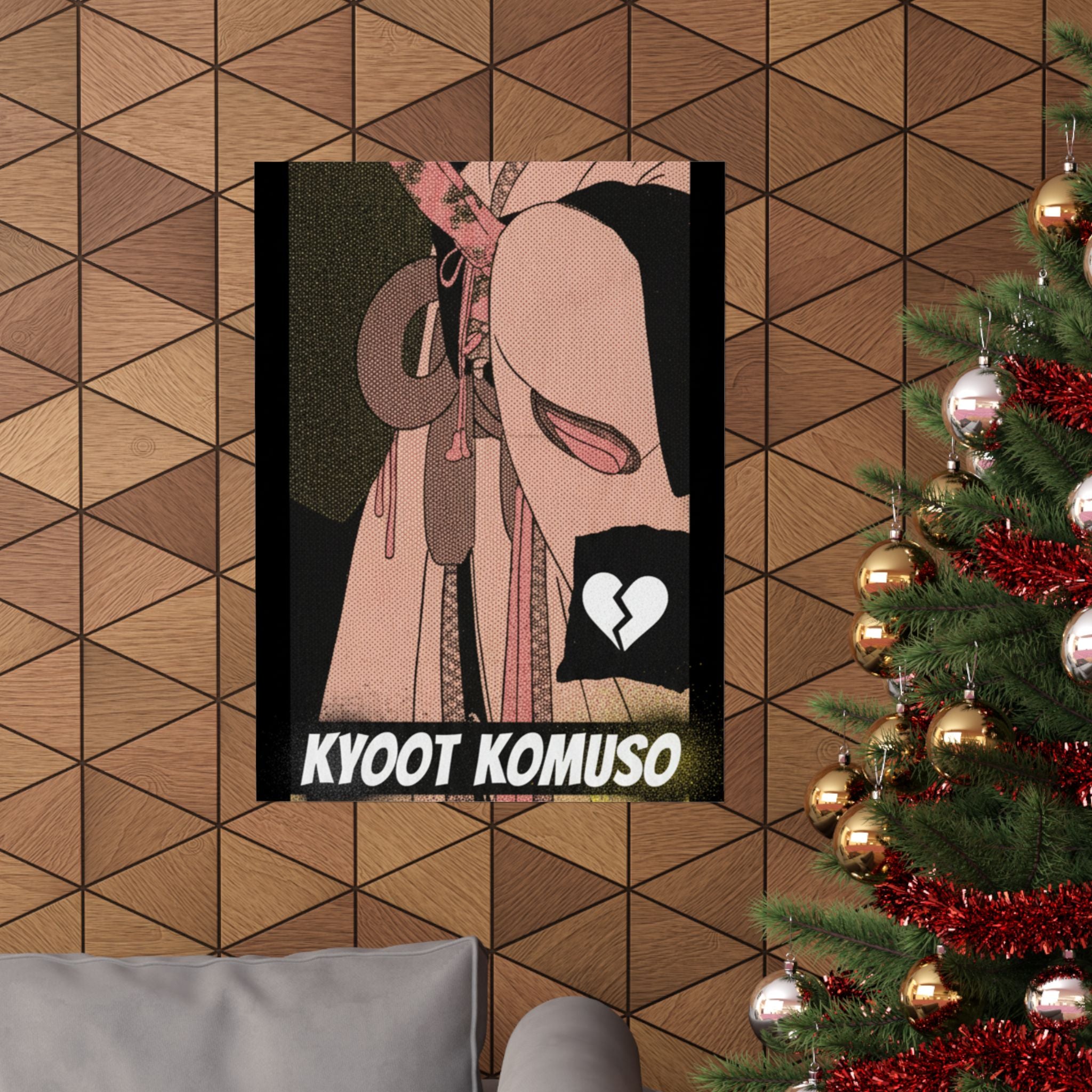 Streetwear Collage — A Girl As A Komuso — Matte Poster