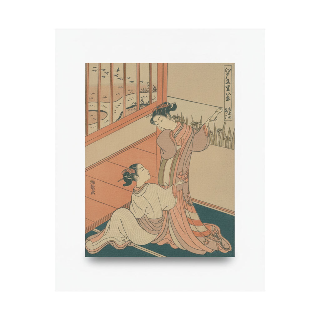 Ecommerce Main — The Flying Down Of Wild Geese At Yoshiwara — Matte Poster