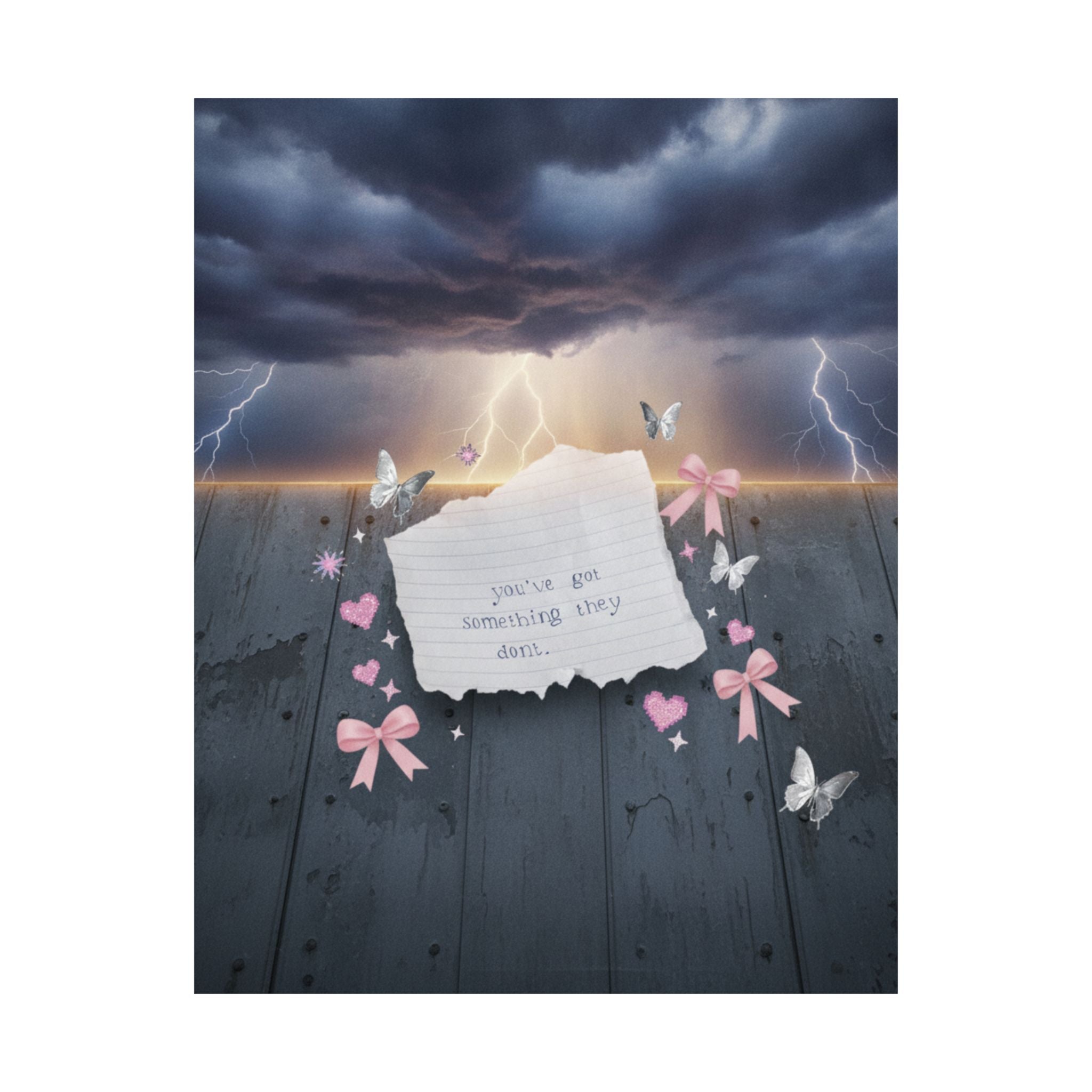 Dramatic Storm — Note — Matte Poster