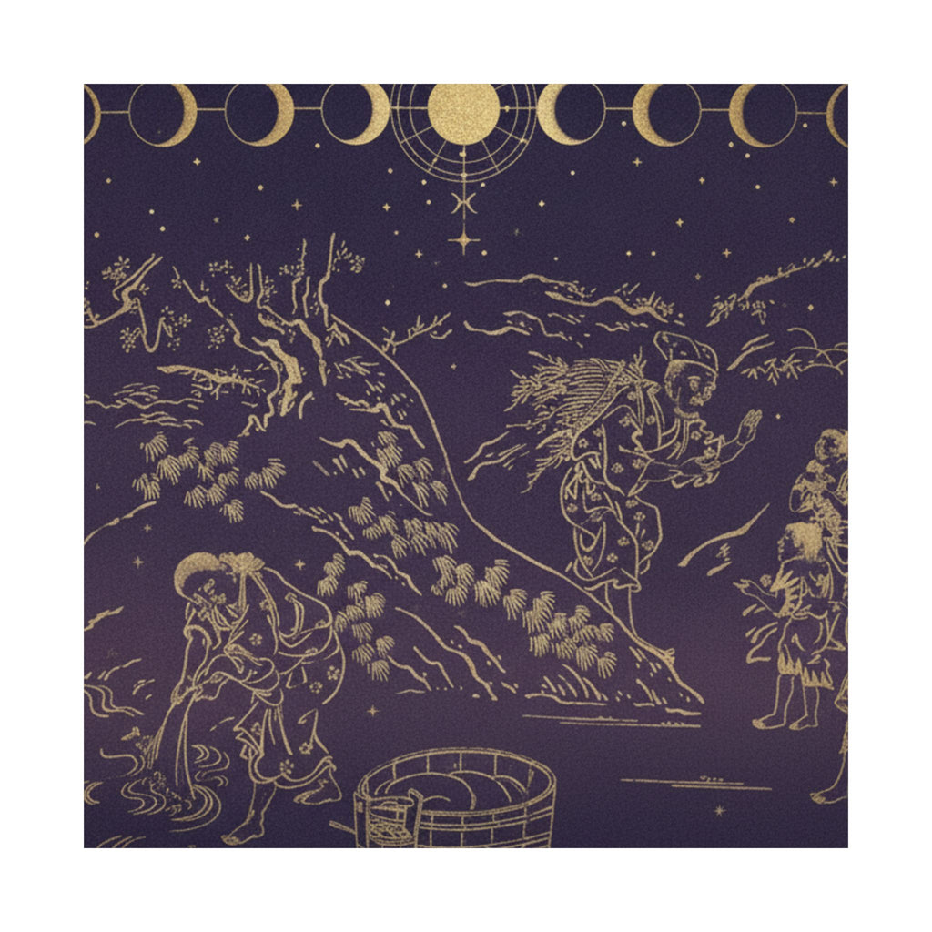 Celestial — Fagot–Gatherer Finds Boy With Sparrow — Matte Poster