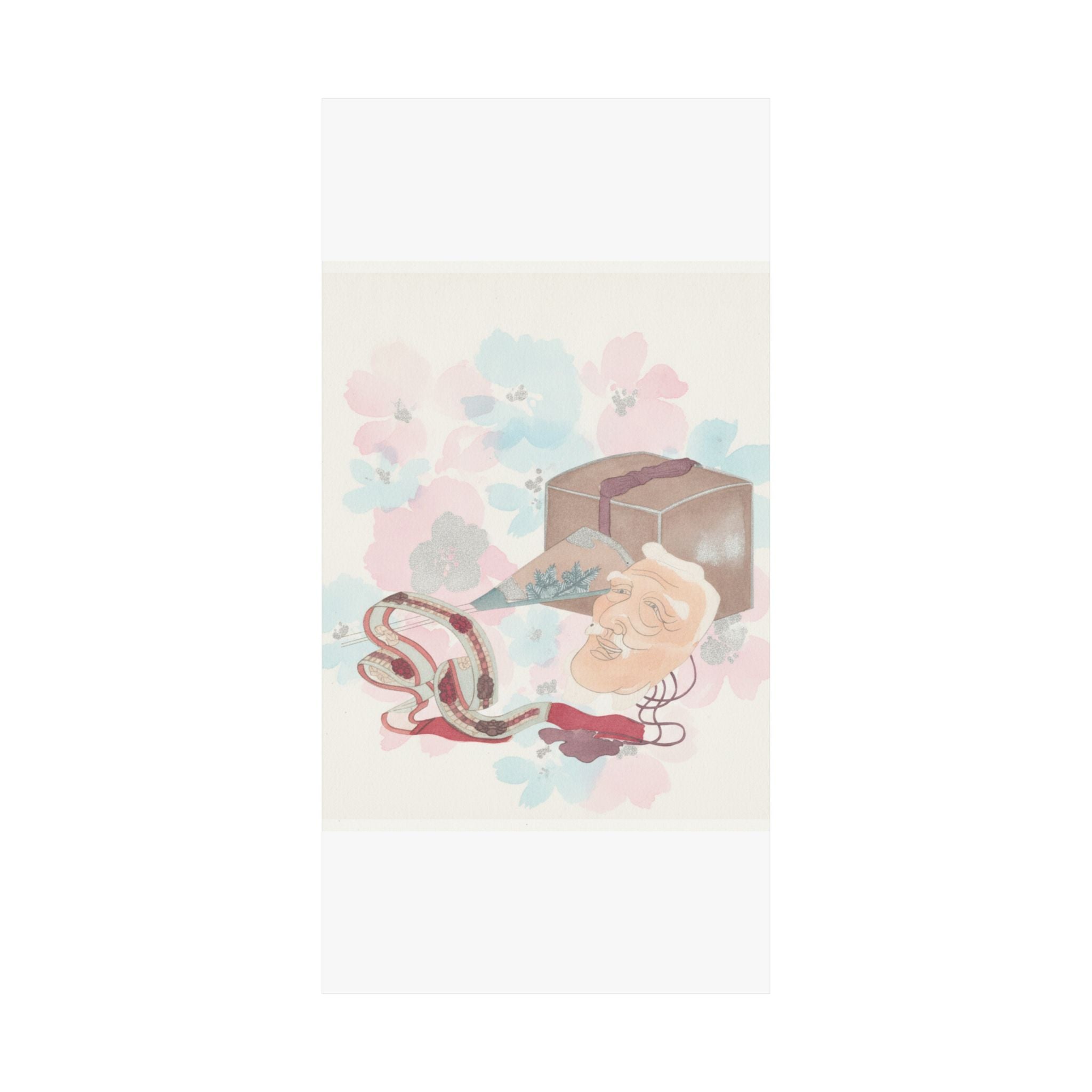Watercolor — Mask And Other Objects For The Noh Dance — Matte Poster