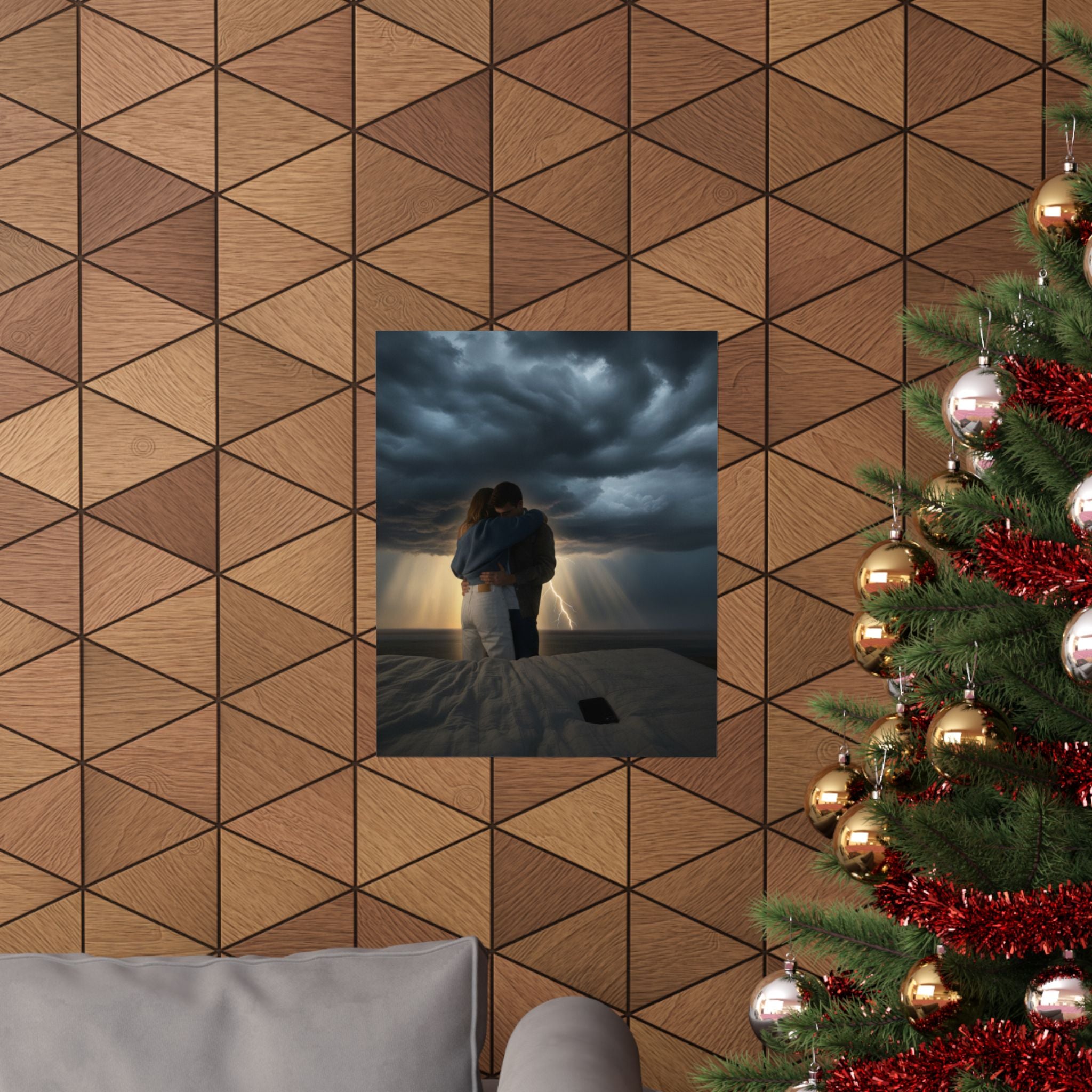 Dramatic Storm — Person — Matte Poster