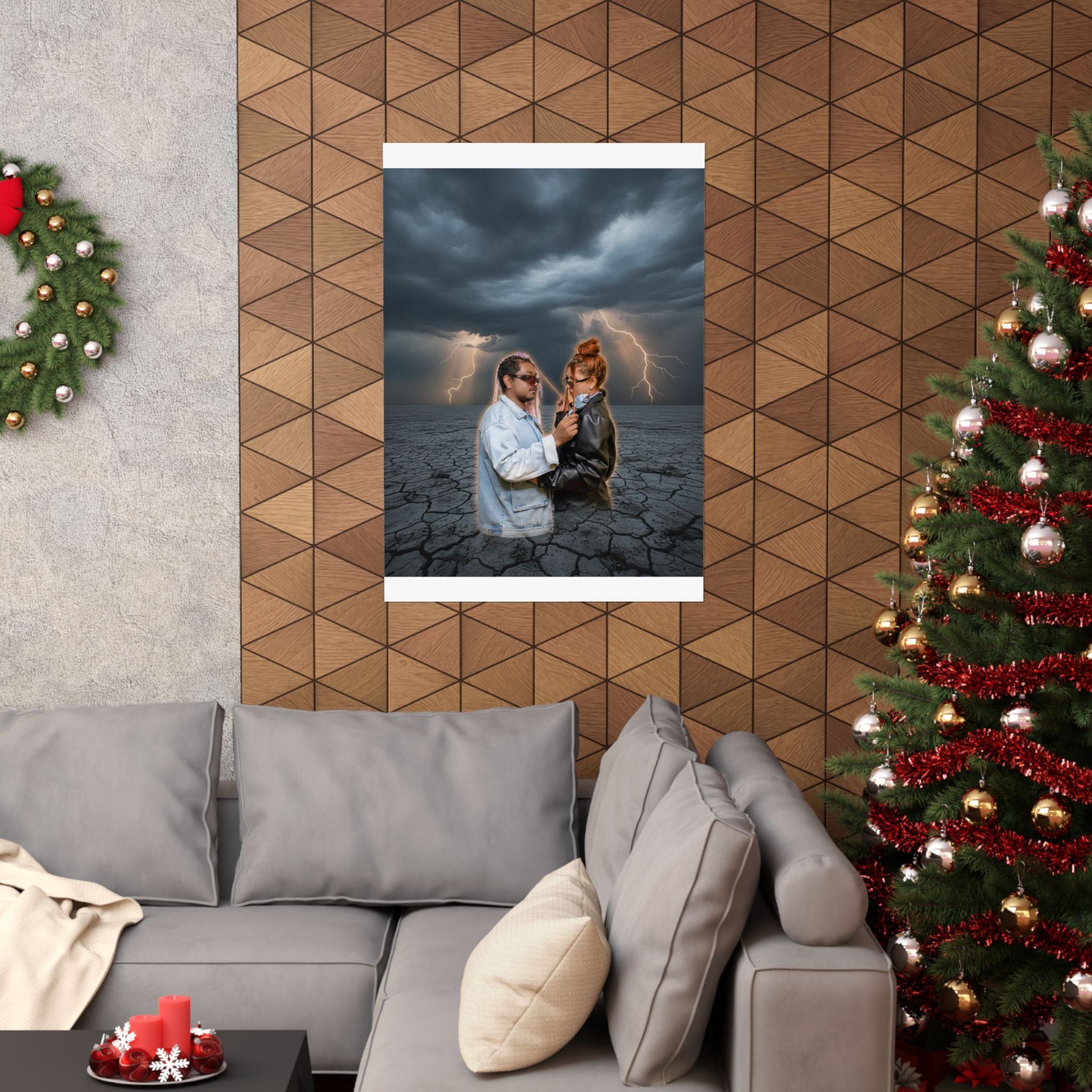 Dramatic Storm — Person — Matte Poster