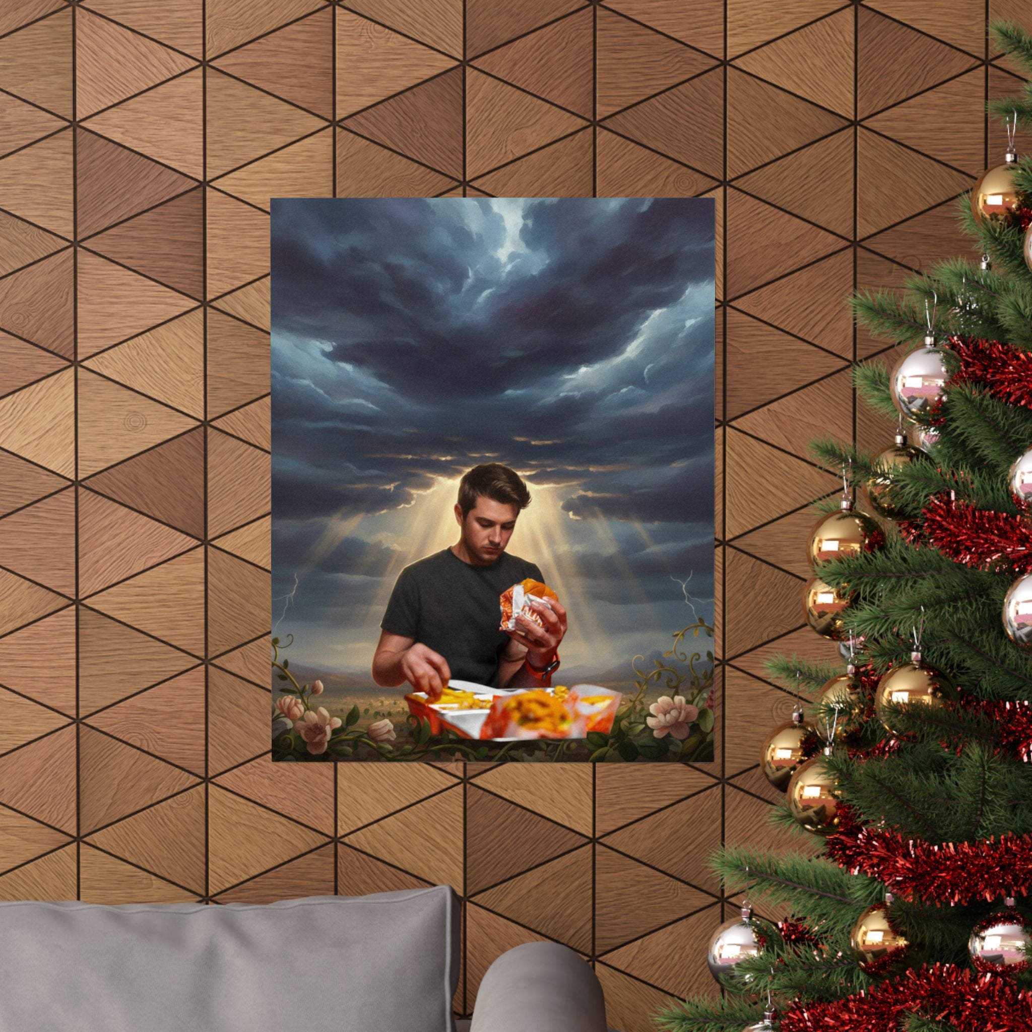 Dramatic Storm — Person — Matte Poster