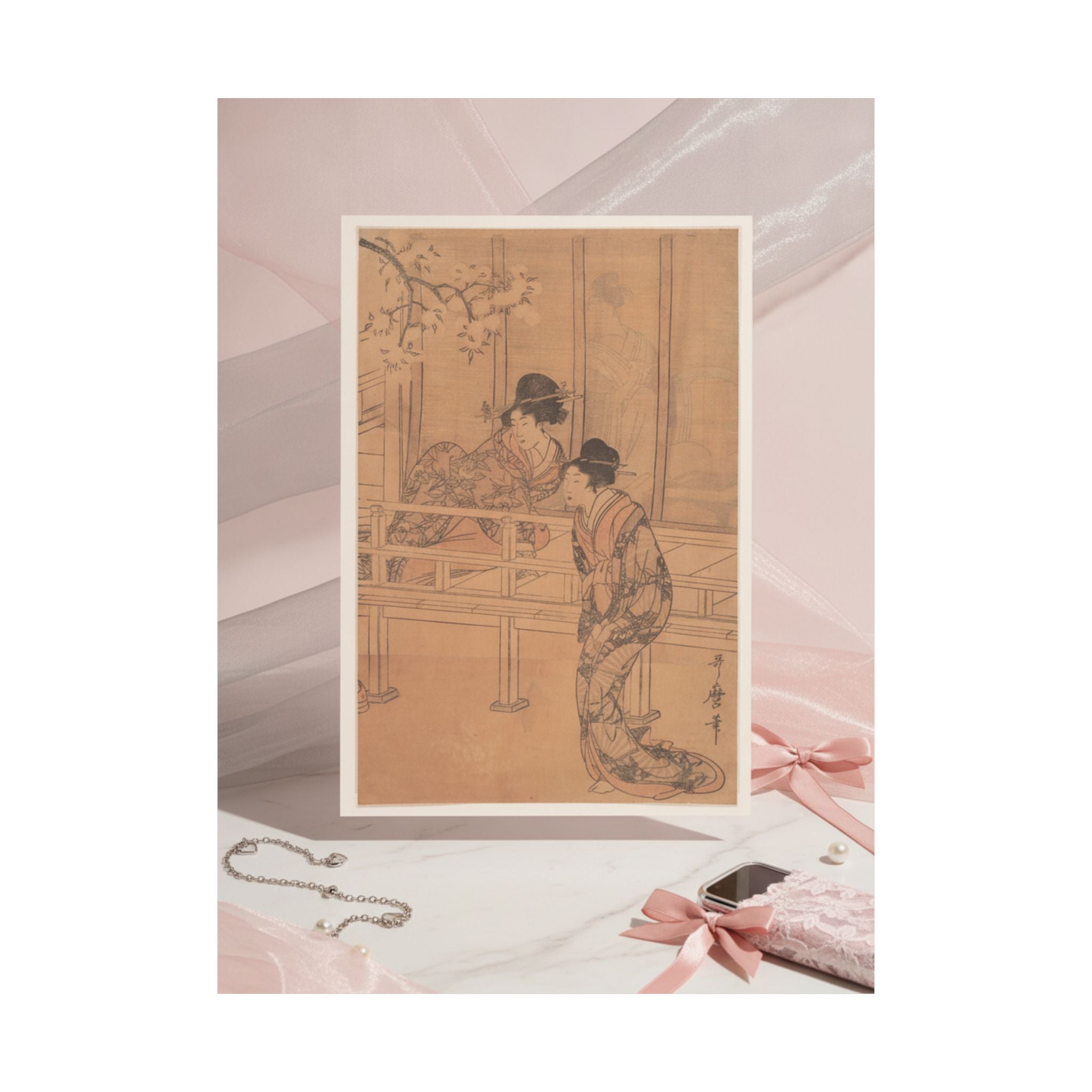 Product Marketing — The Lady Of Rokujo Being Visited By The Princess Aoi — Matte Poster