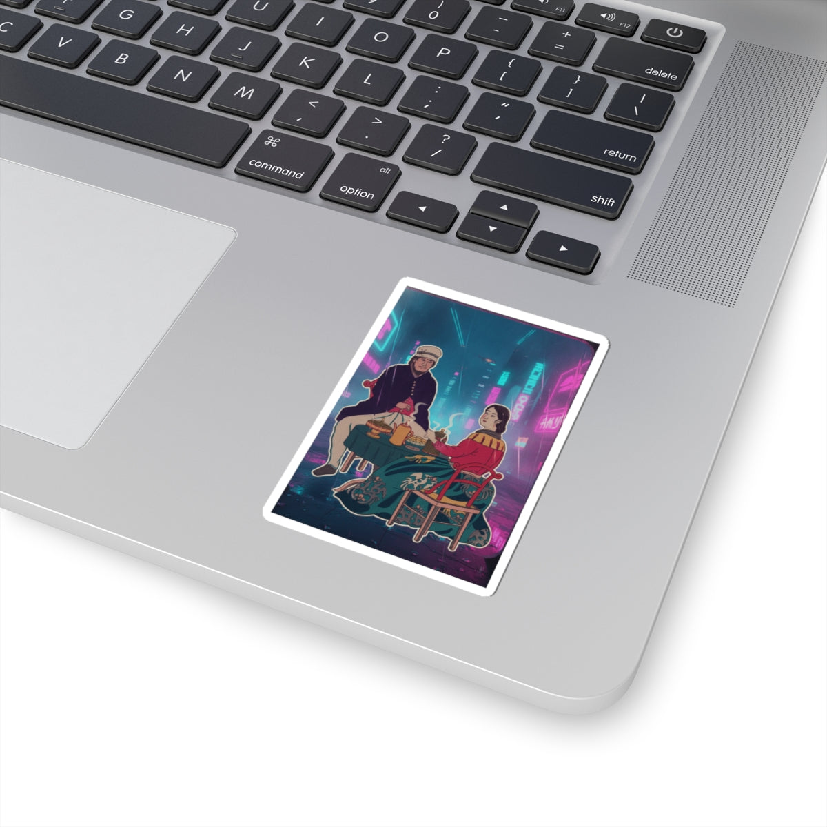 Neon Noir kiss-cut sticker — product view 15