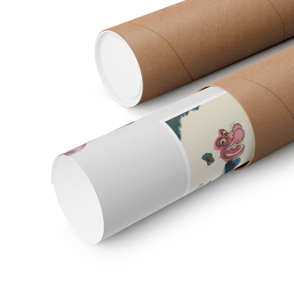 Product Marketing — The Warrior Slaying The Giant White Hihi — Matte Poster