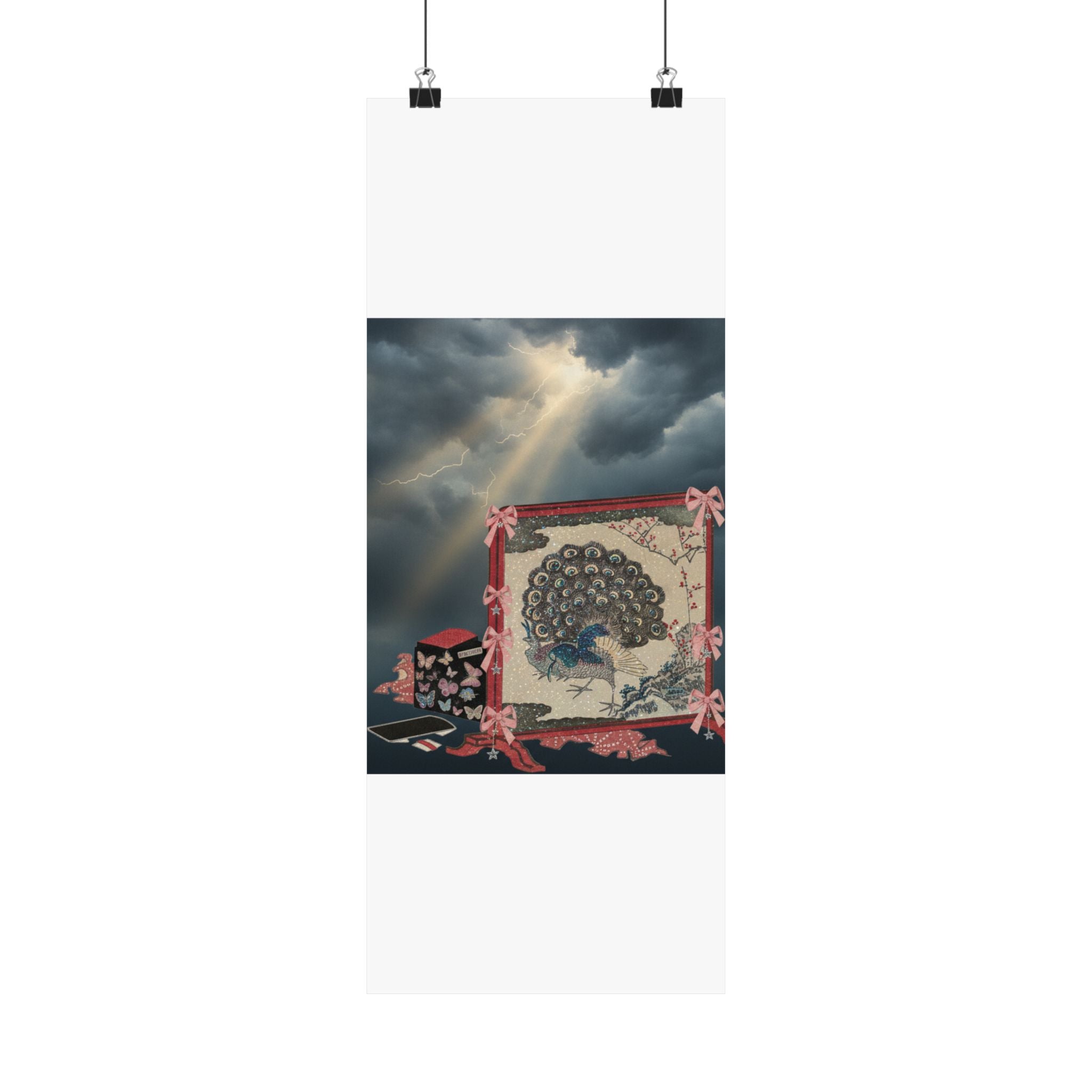 Dramatic Storm — Screen And Lady'S Work-Box — Matte Poster