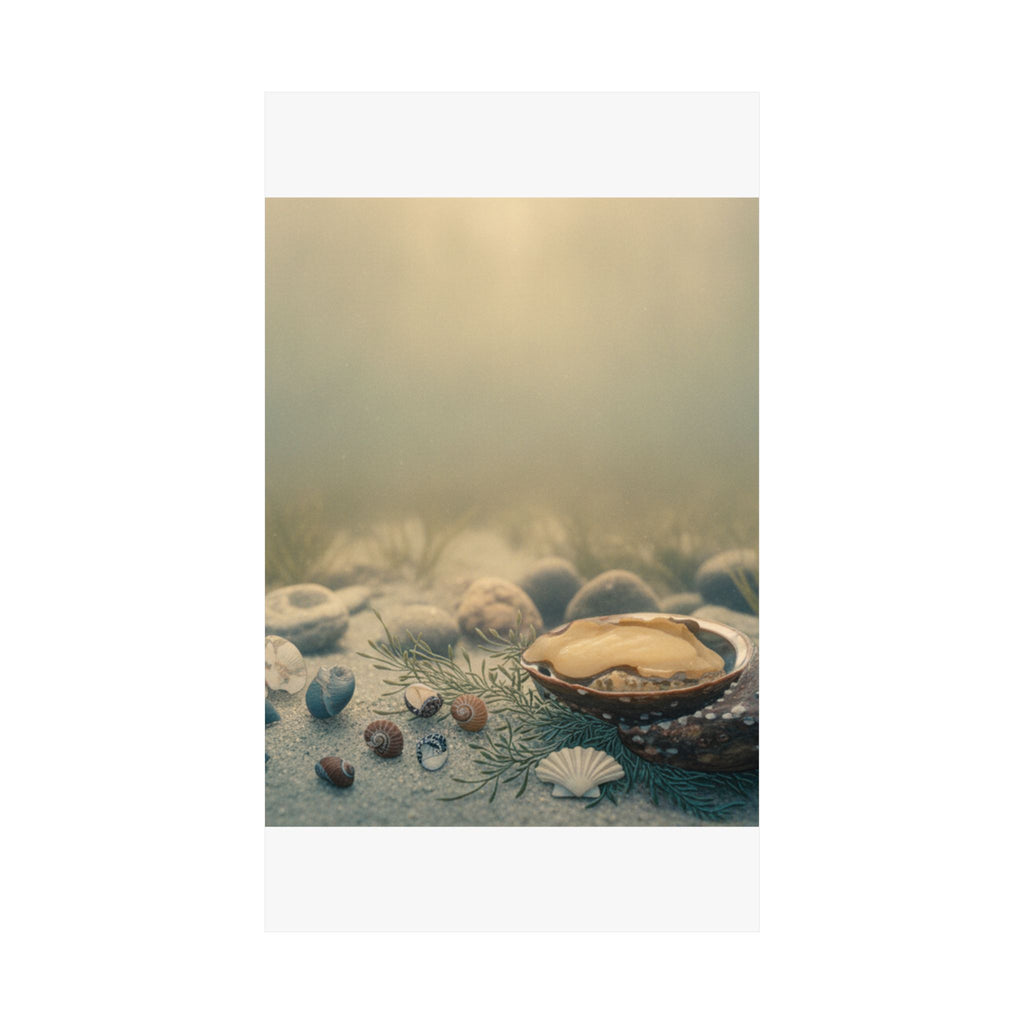 Scenic Nature — Shells Under Water — Matte Poster