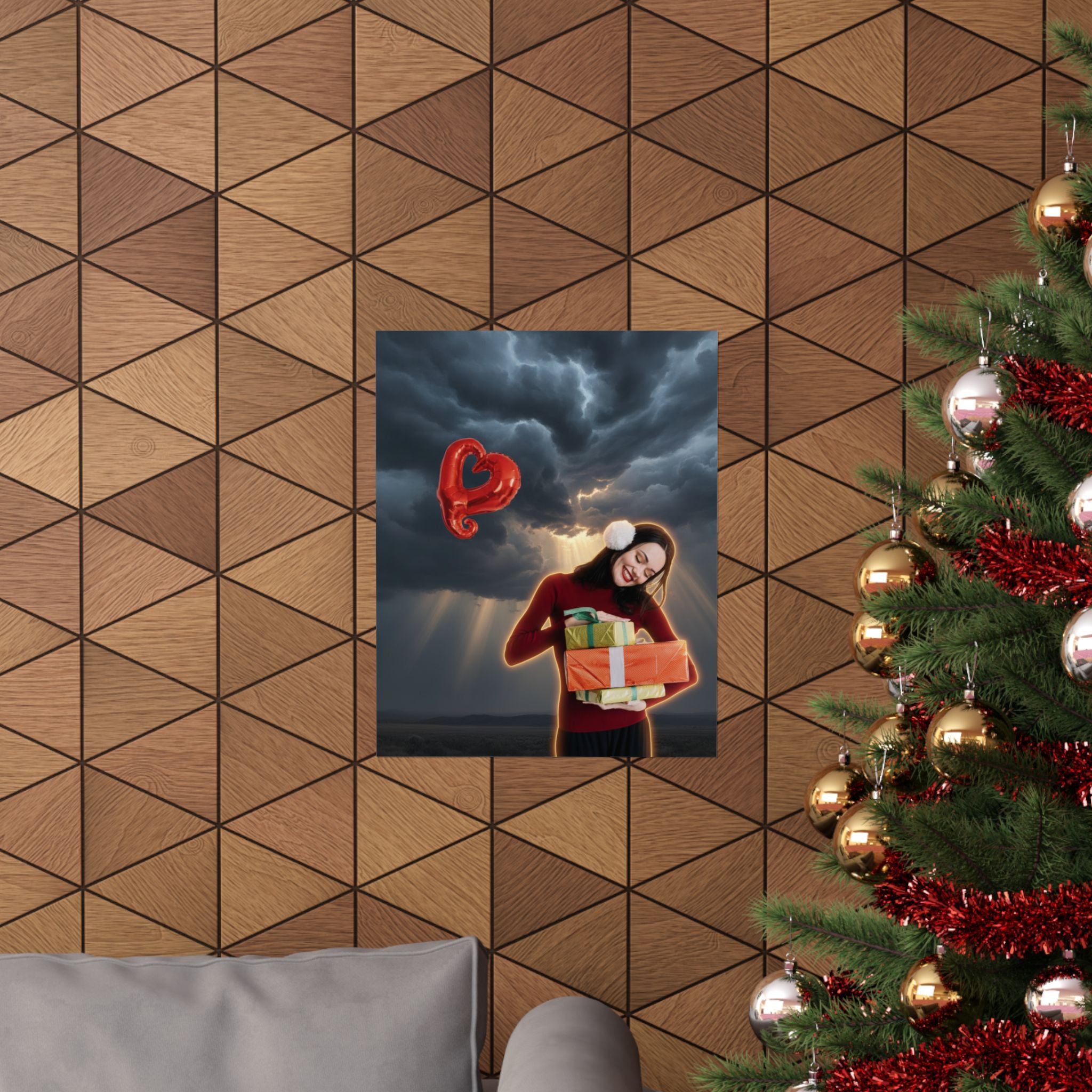 Dramatic Storm — Person — Matte Poster