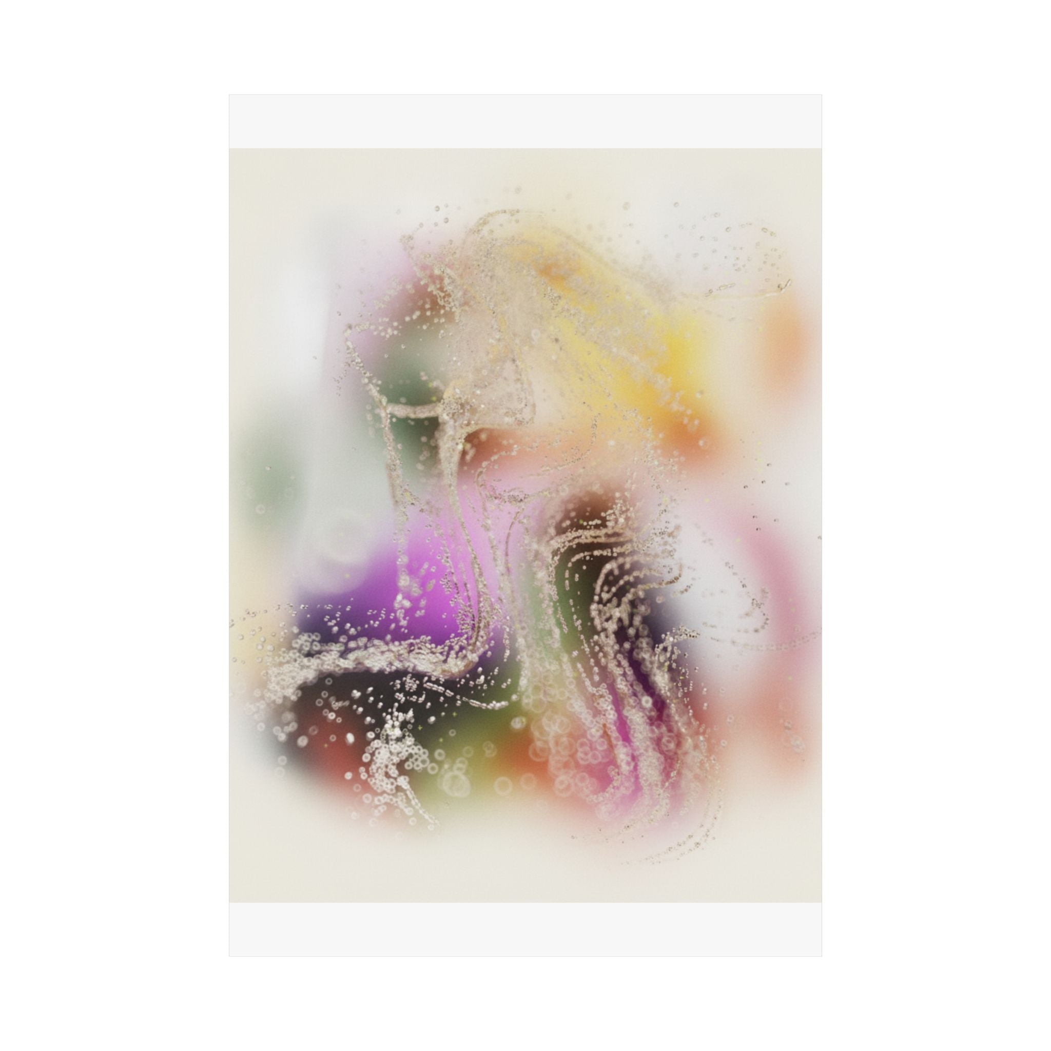Dreamy Blurred Colour Cloud Abstract Art Poster