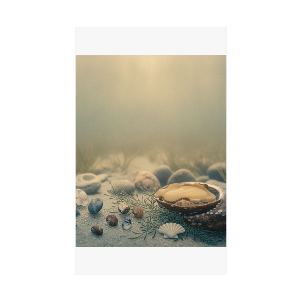 Scenic Nature — Shells Under Water — Matte Poster