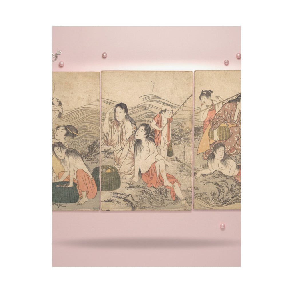 Product Marketing — Girl Fishers And Bathers — Matte Poster