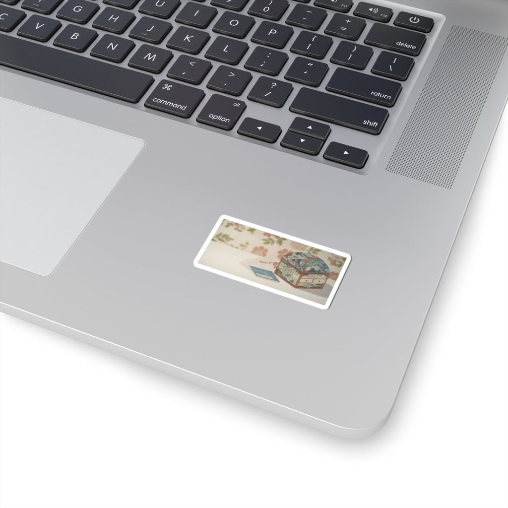 Product Marketing — Box And Books — Kiss-Cut Sticker