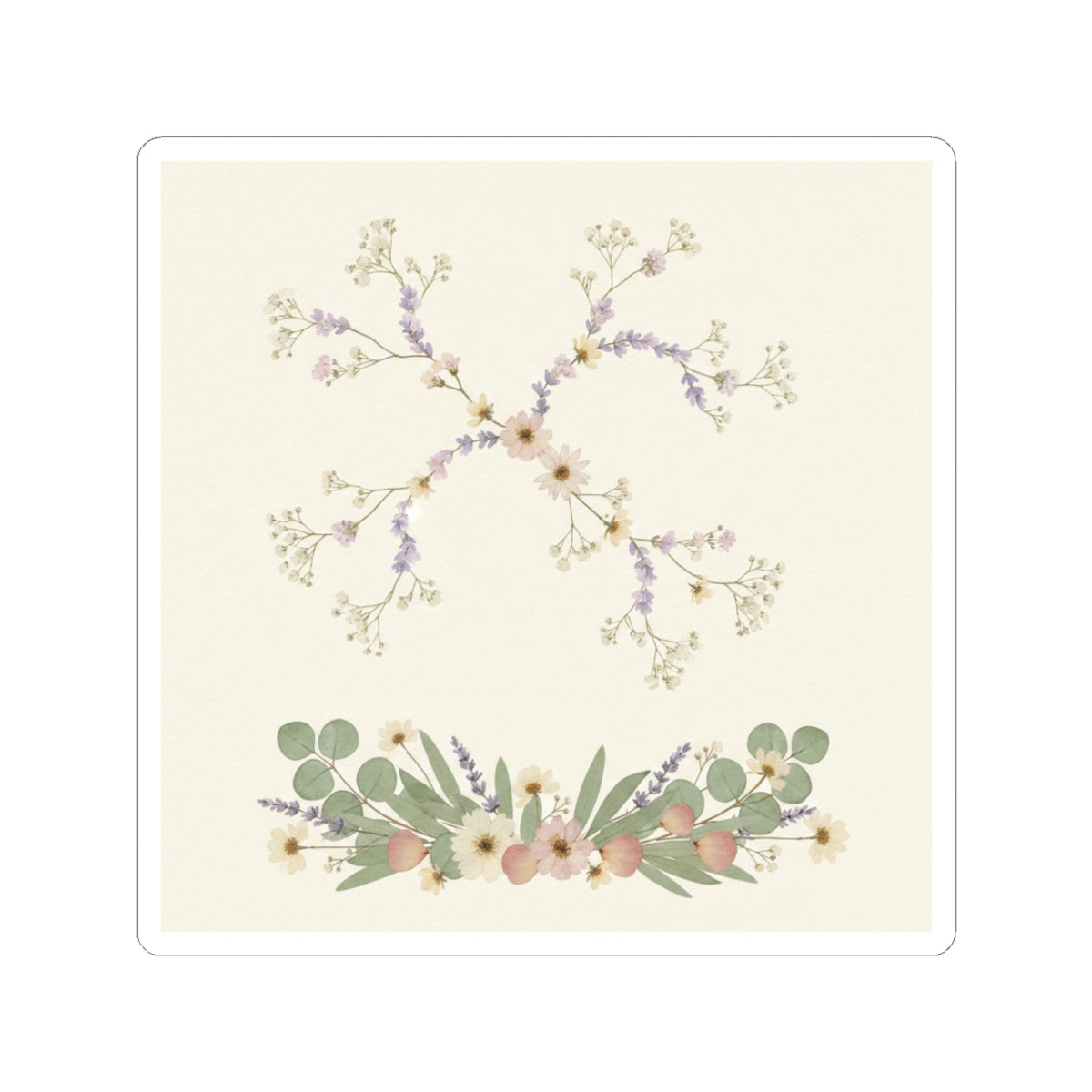 Botanical kiss-cut sticker by Zukkay