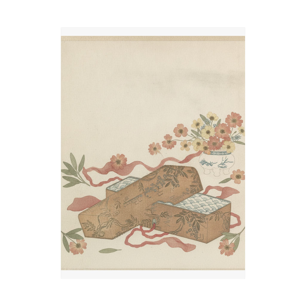 Botanical — Letter-Box With Letter And Potted Flower — Matte Poster