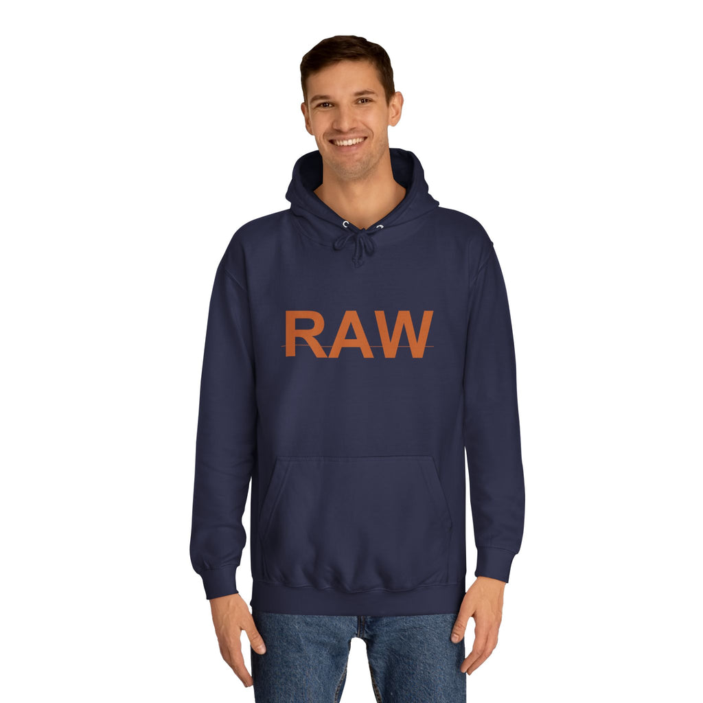 RAW Rust Block Letter Statement Pullover Hoodie