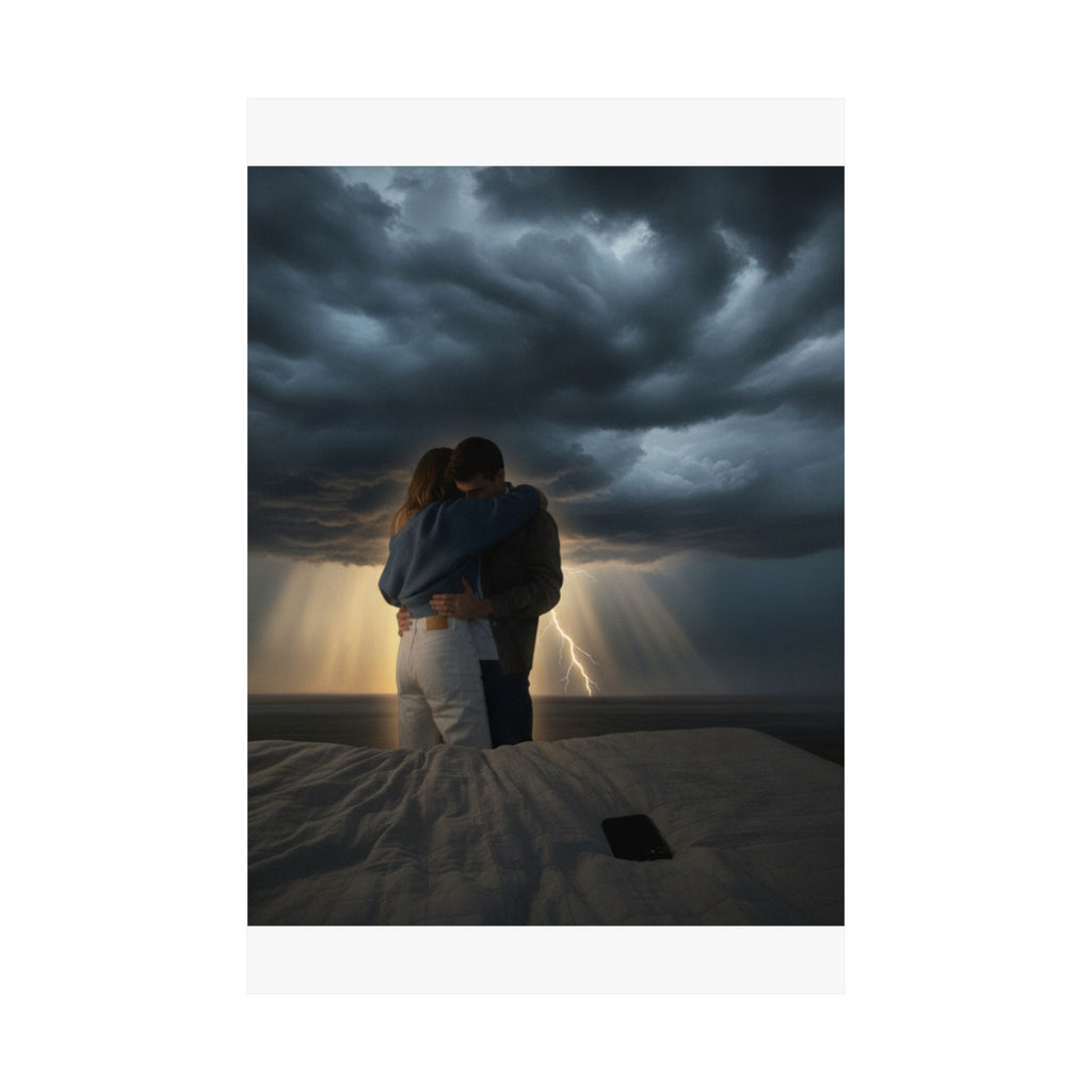 Dramatic Storm — Person — Matte Poster