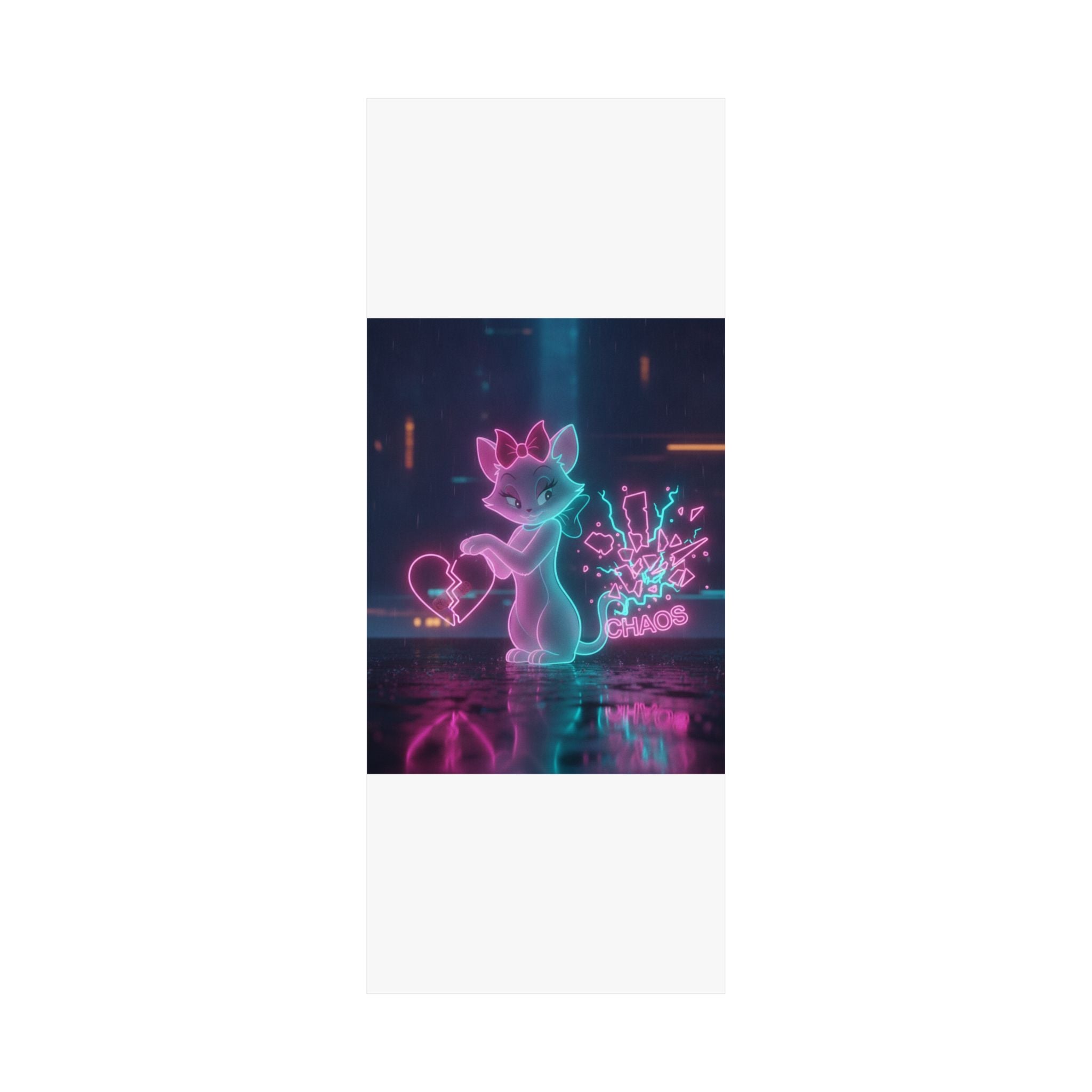Neon Noir — Cat — Matte Poster