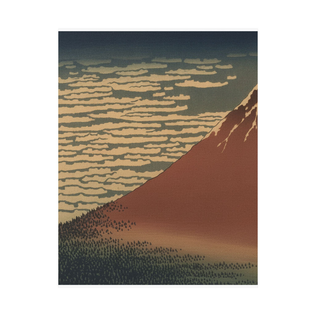 Scenic Nature — South Wind, Clear Sky (Gaifū Kaisei), Also Known As Red Fuji, From The Series Th — Matte Poster