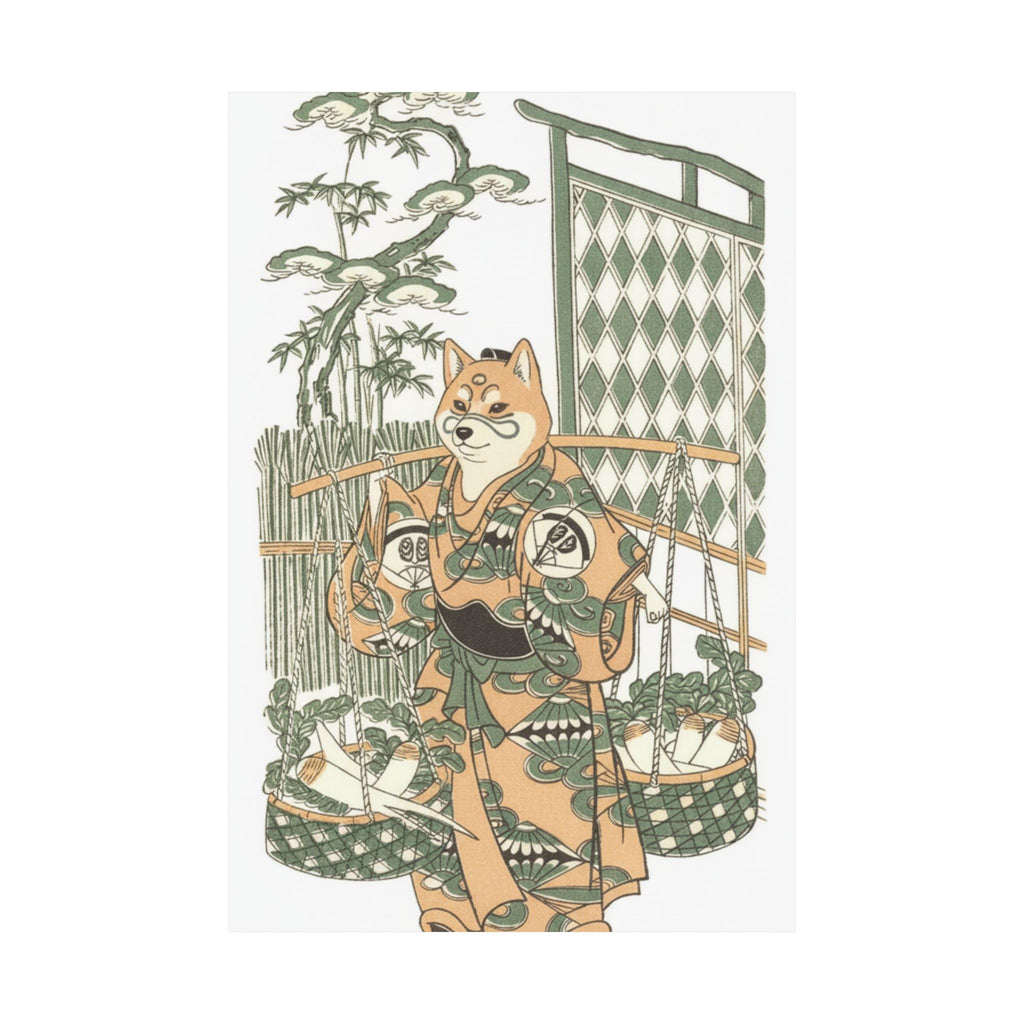 Ecommerce Main — Kabuki Actor Onoe Kikugorō I In The Belle Of Asakusa Temple (Keisei Asakusa No K — Matte Poster