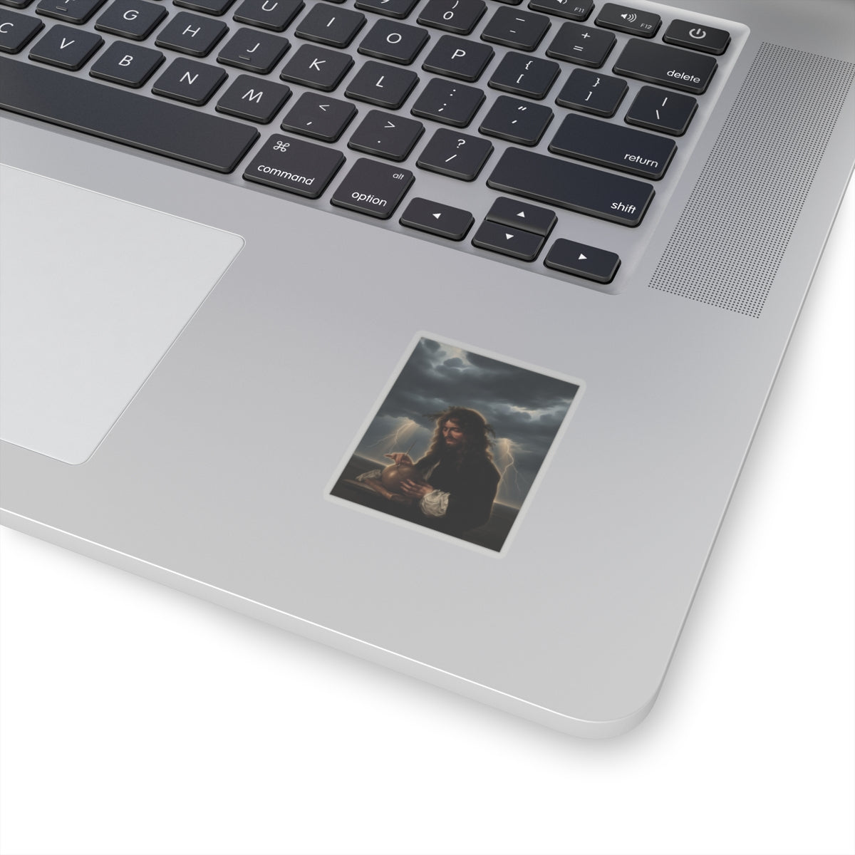Dramatic Storm — Person — Kiss-Cut Sticker