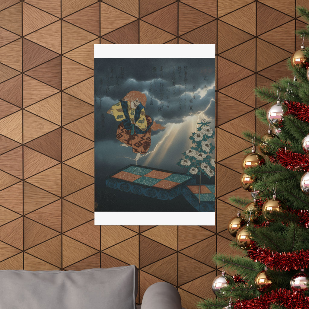 Dramatic Storm — Scene From Noh Dance — Matte Poster